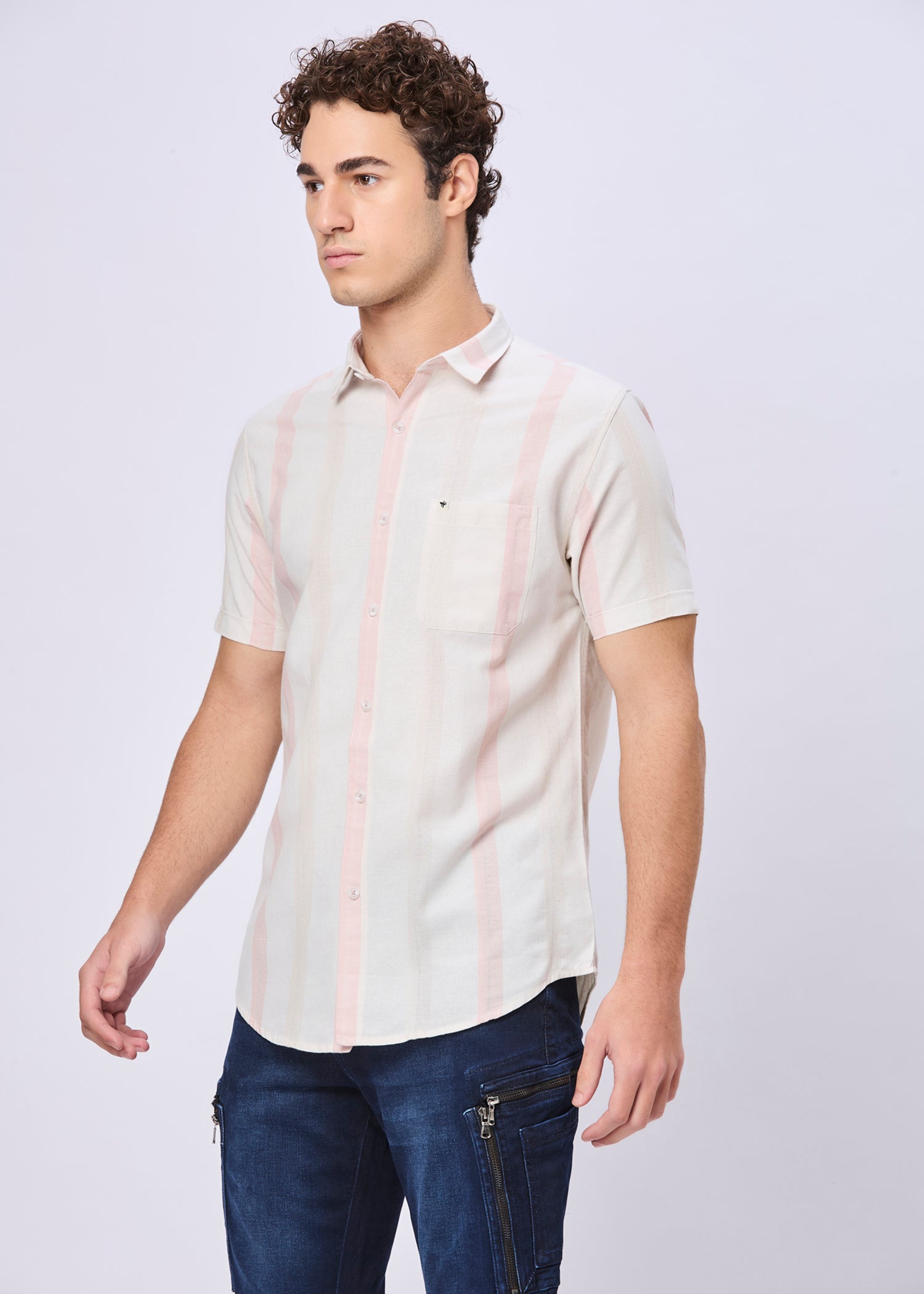 Arrington Striped Half Sleeve Shirt