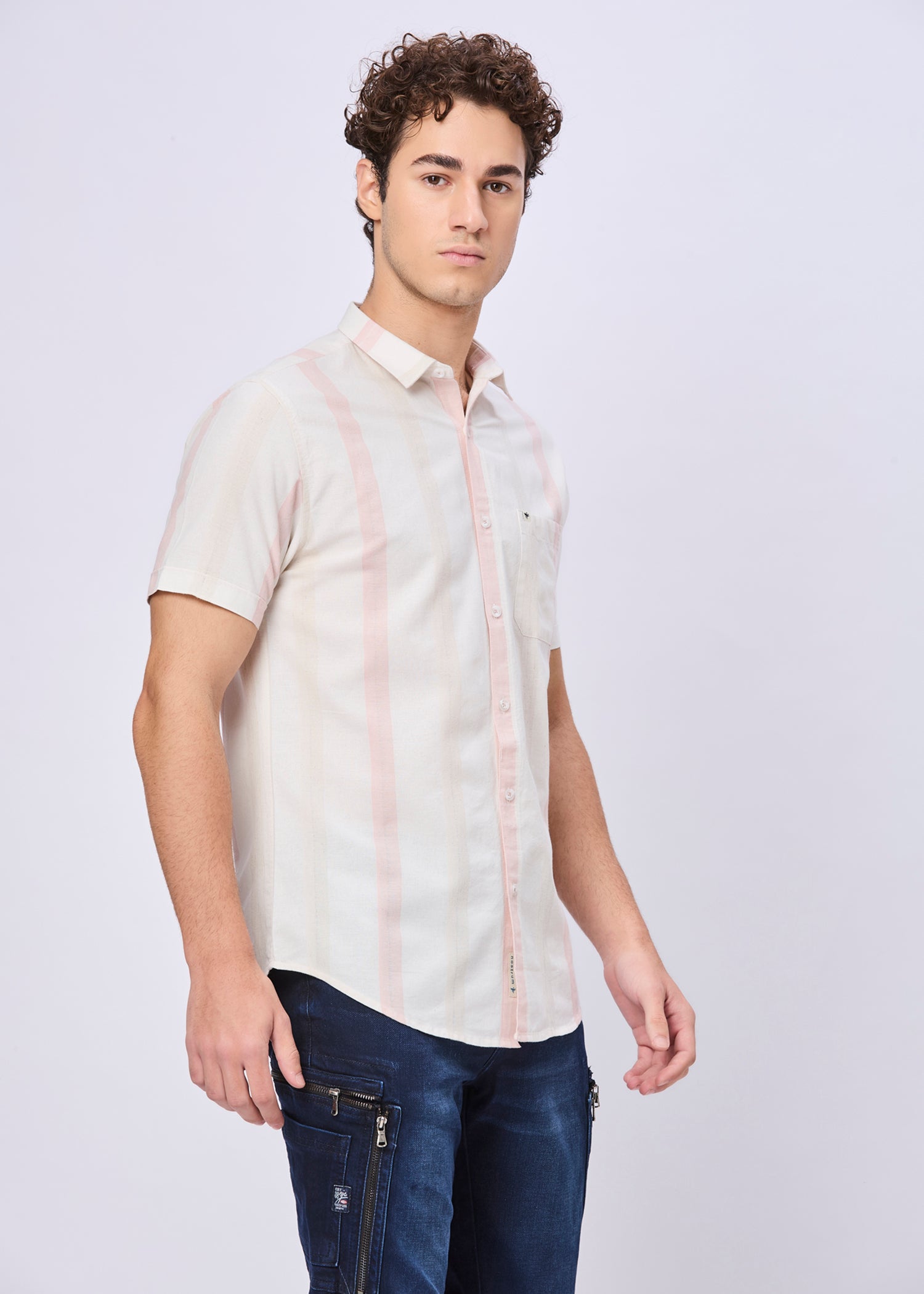 Arrington Striped Half Sleeve Shirt