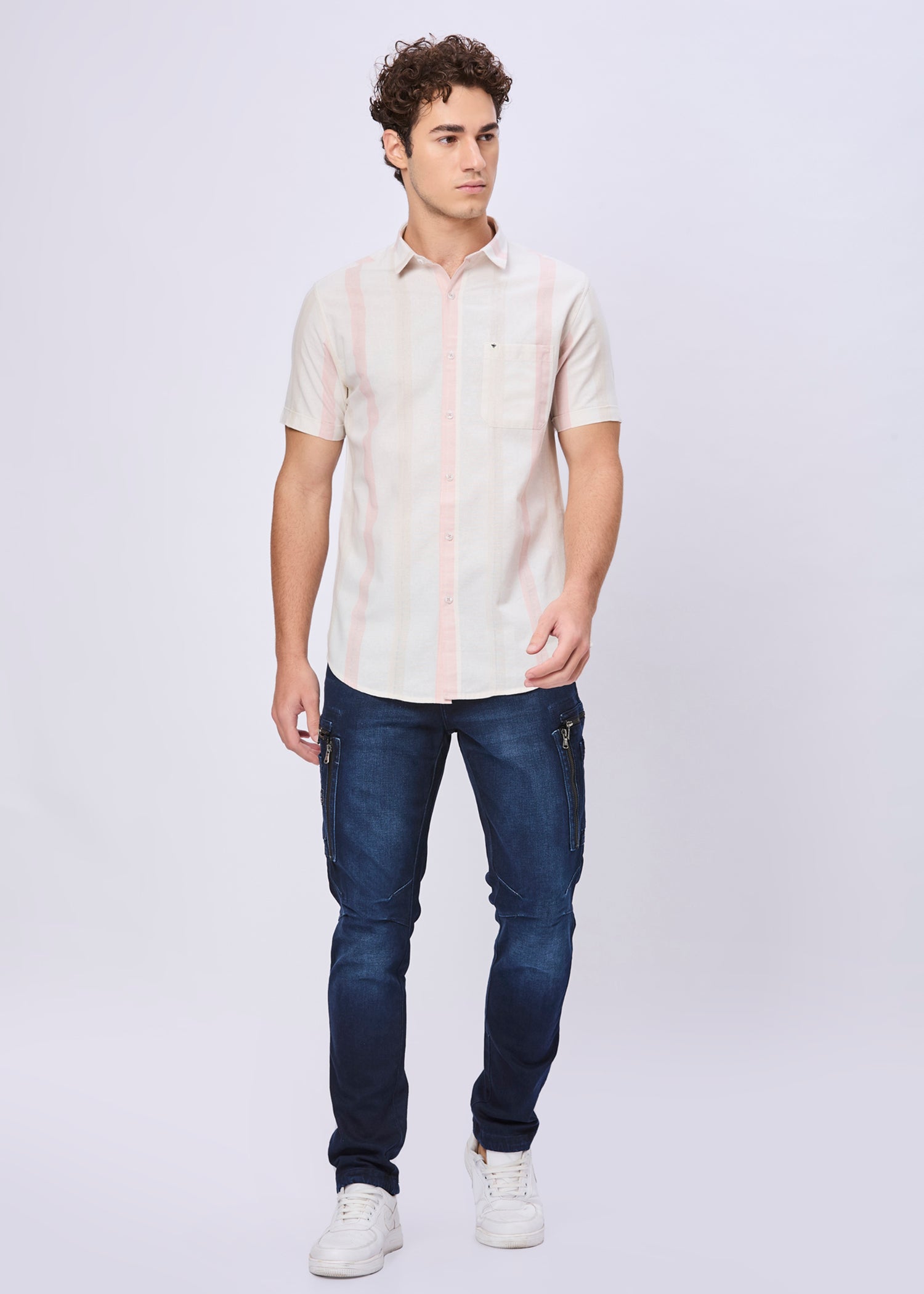 Arrington Striped Half Sleeve Shirt