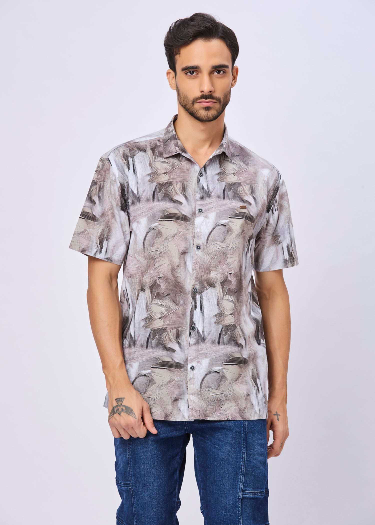 Aikman Abstract Printed Shirt