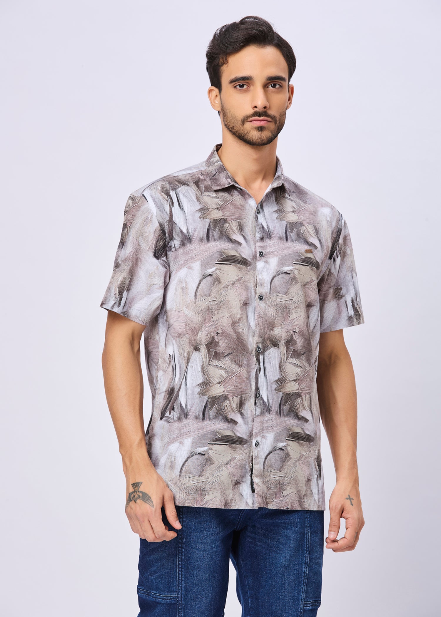 Aikman Abstract Printed Shirt