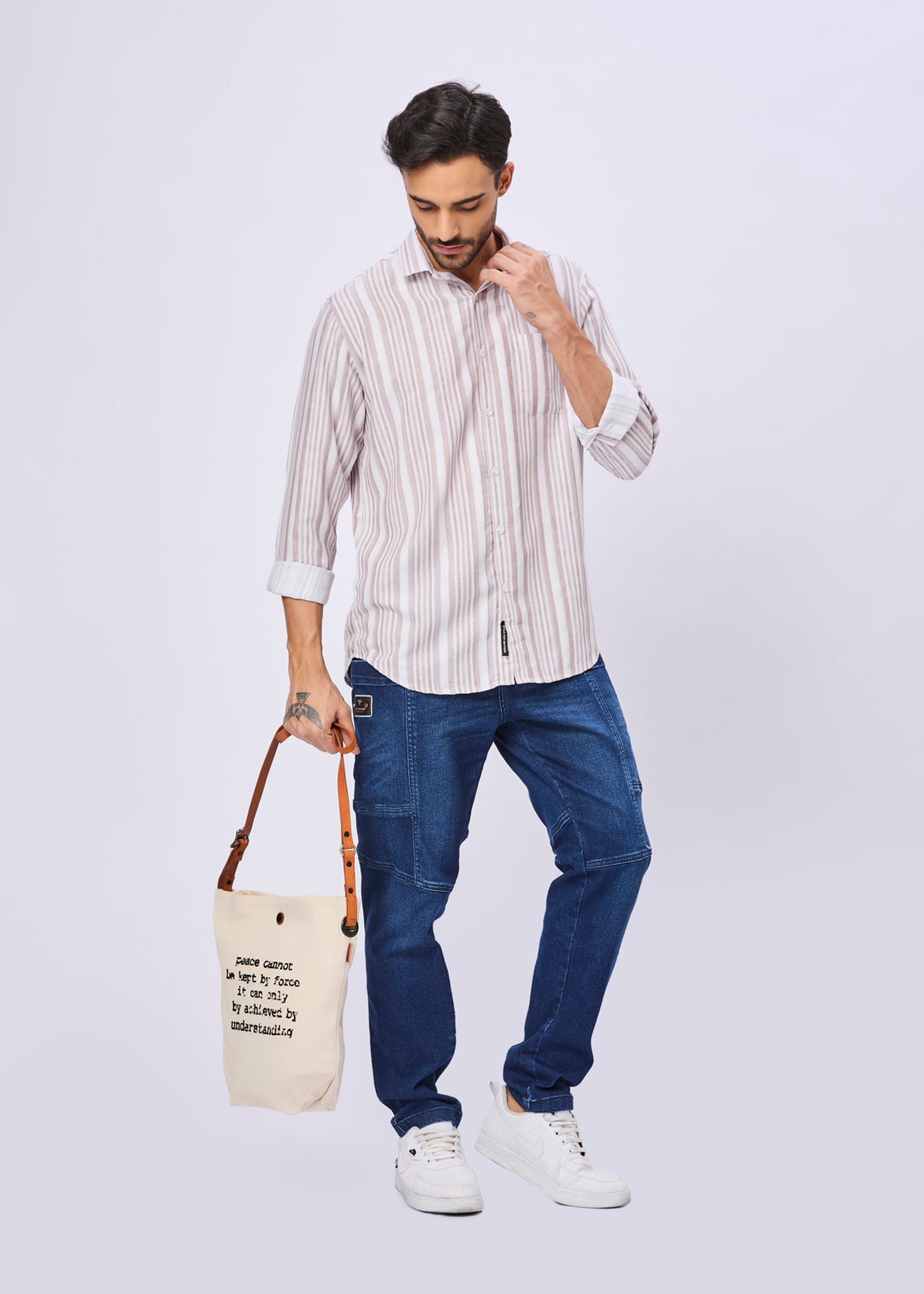 Aprilia Striped Casual Shirt