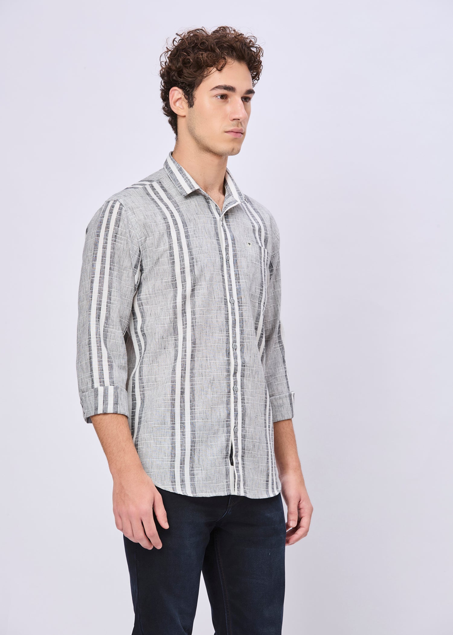 Clax Striped Casual Shirt
