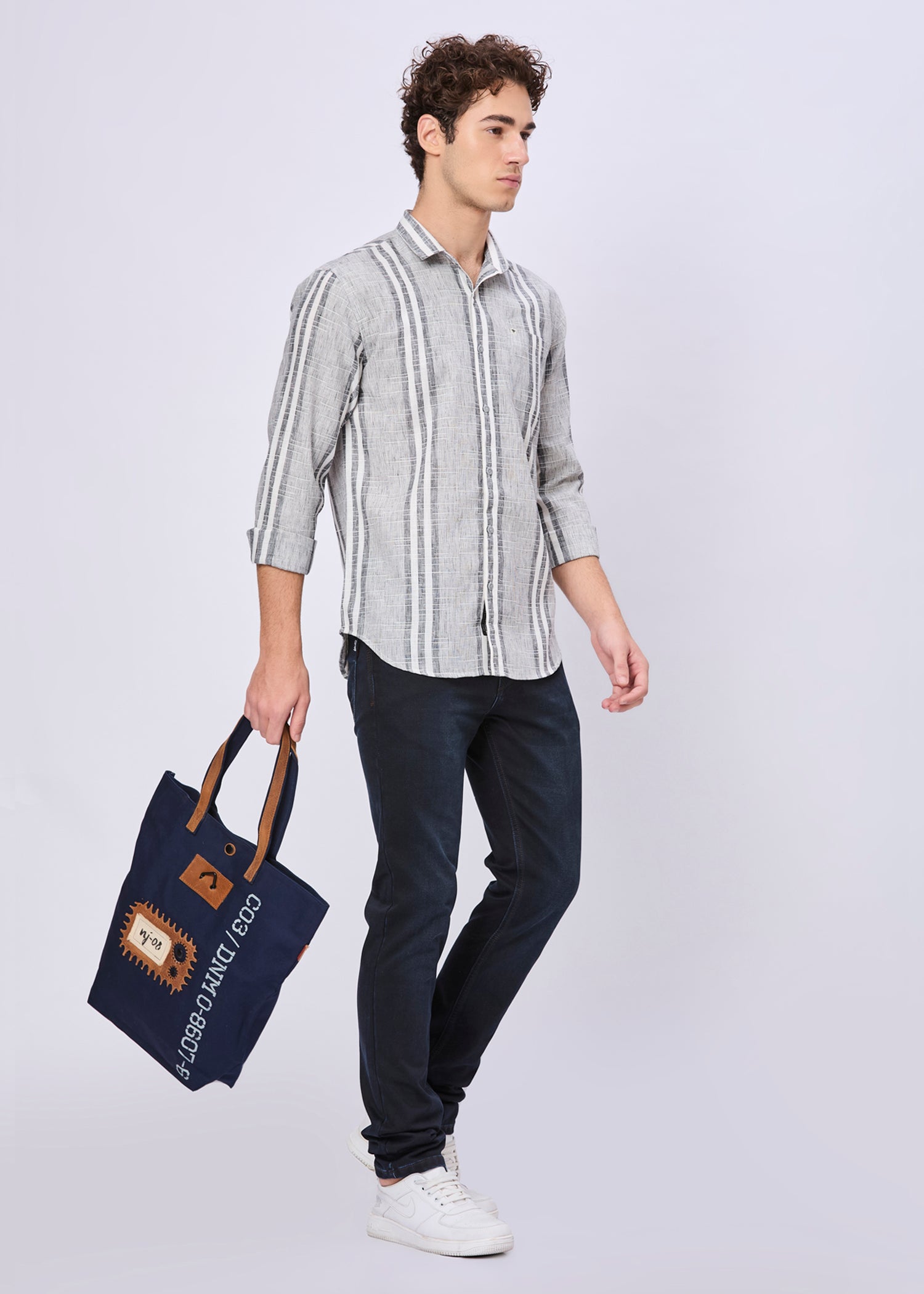 Clax Striped Casual Shirt