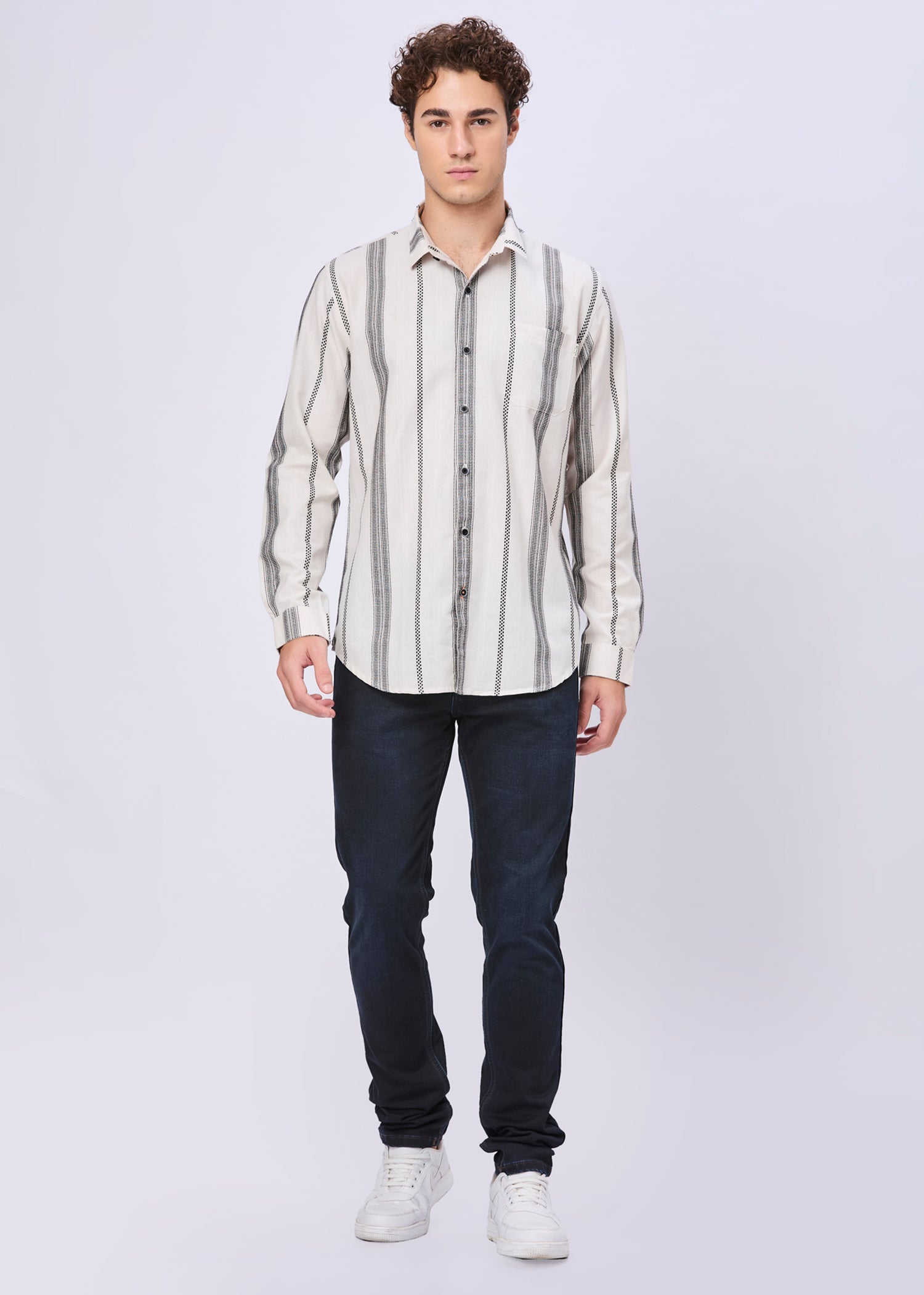Blightly Striped Full Sleeve Shirt