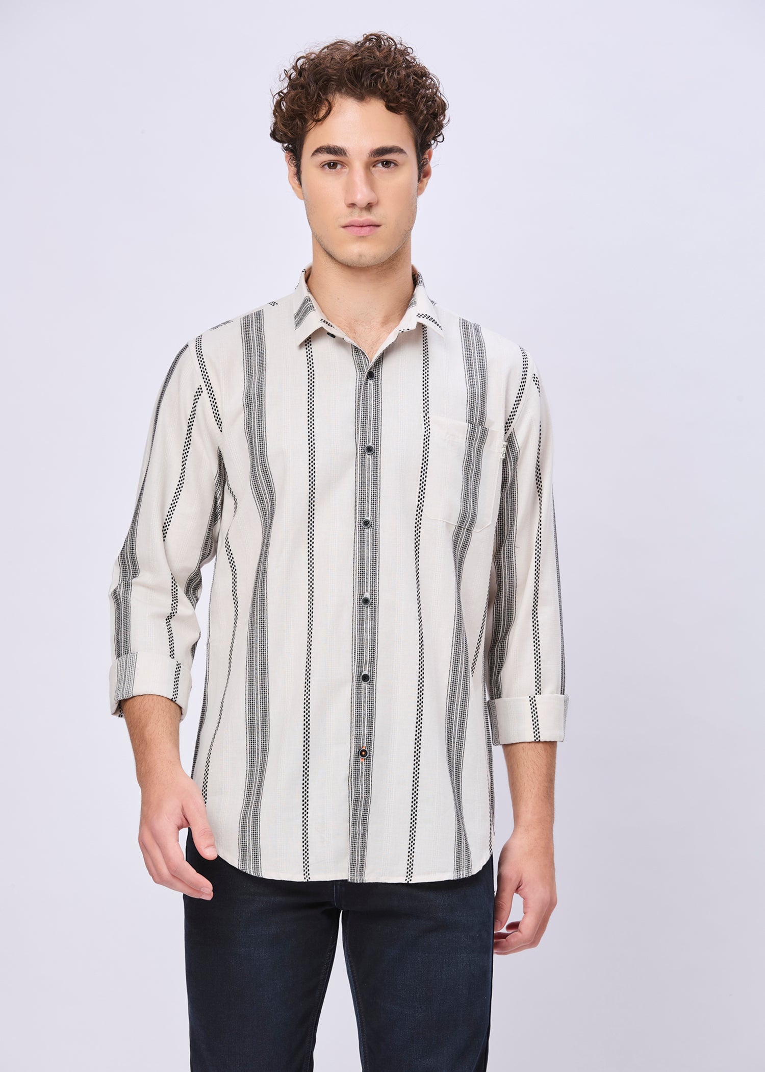Blightly Striped Full Sleeve Shirt