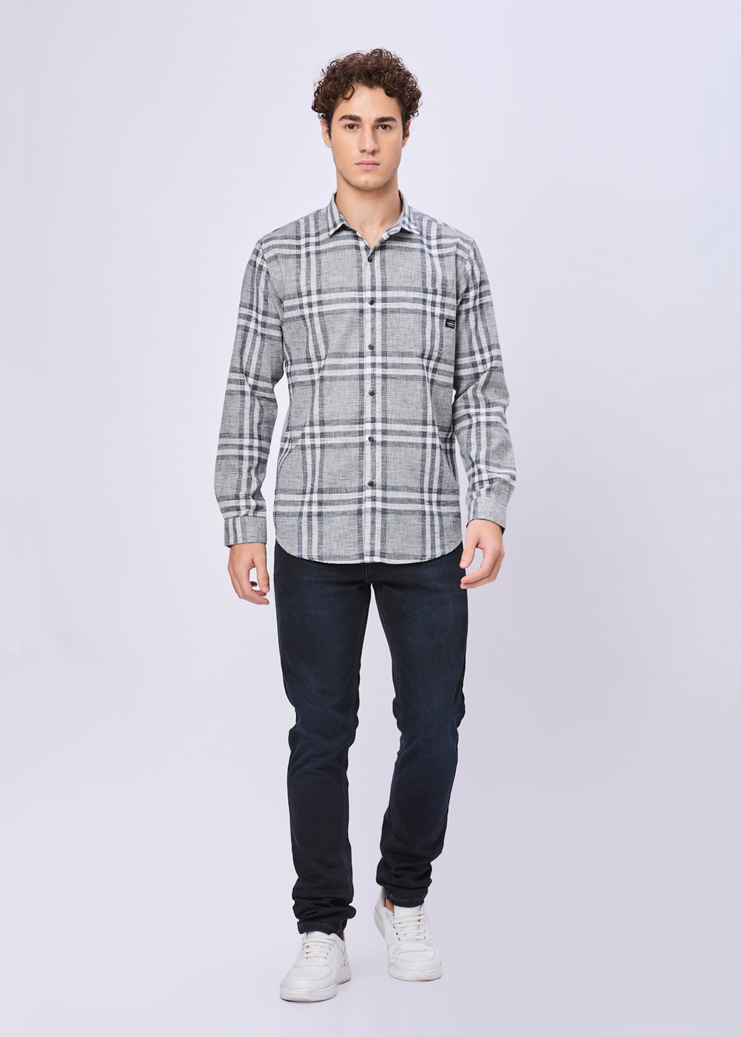 Frabian Checked Casual Shirt