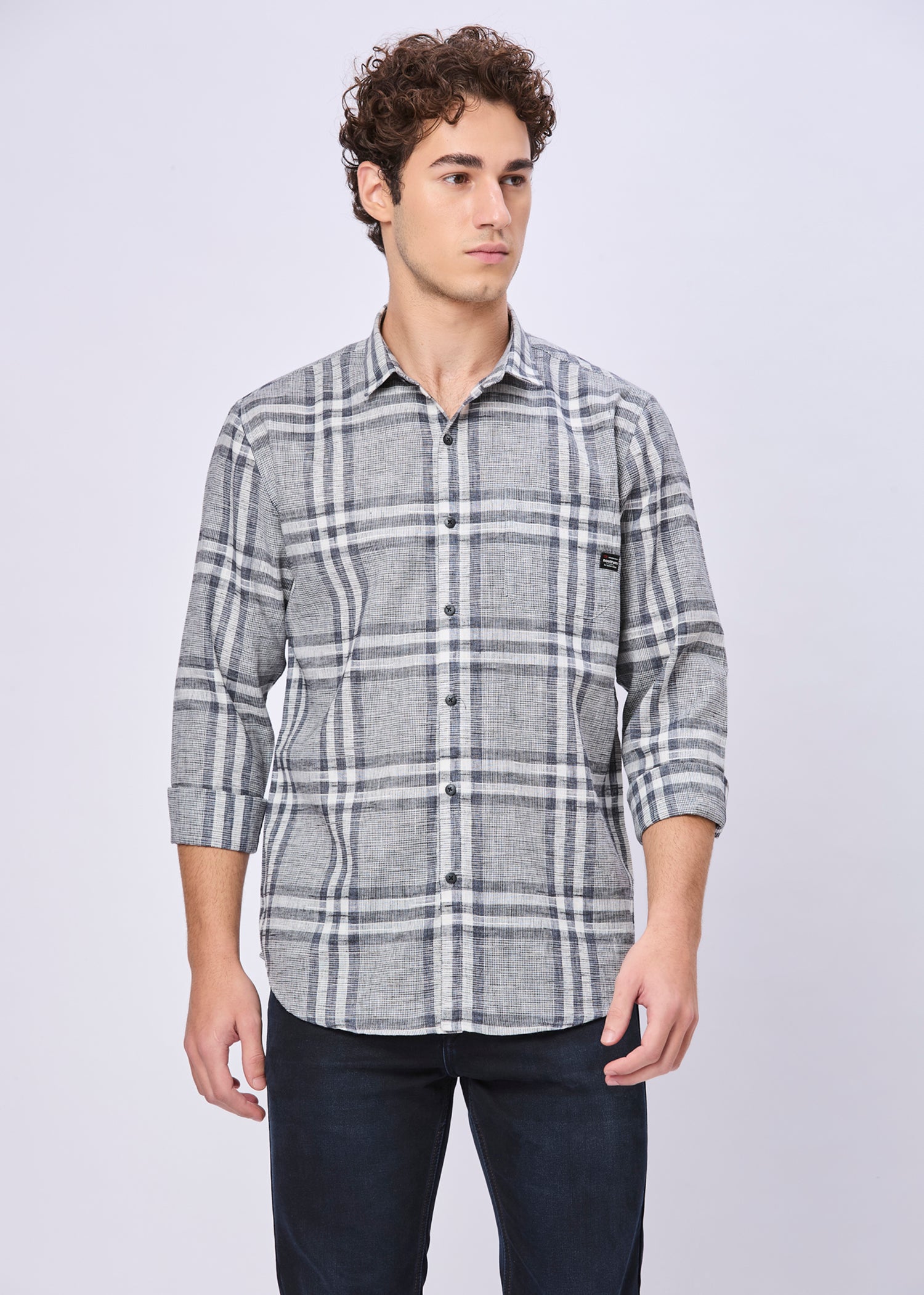 Frabian Checked Casual Shirt