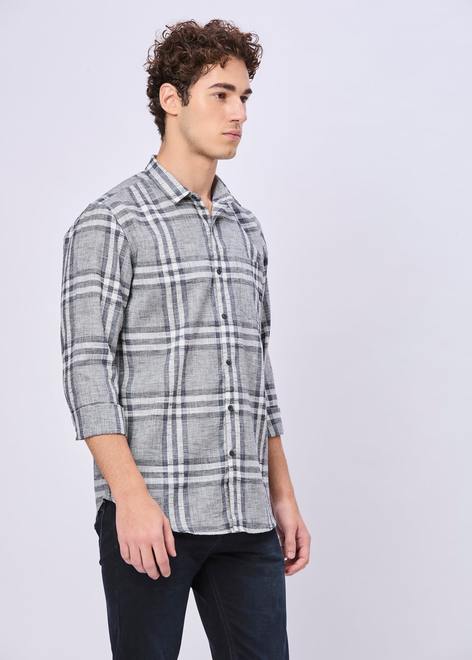 Frabian Checked Casual Shirt