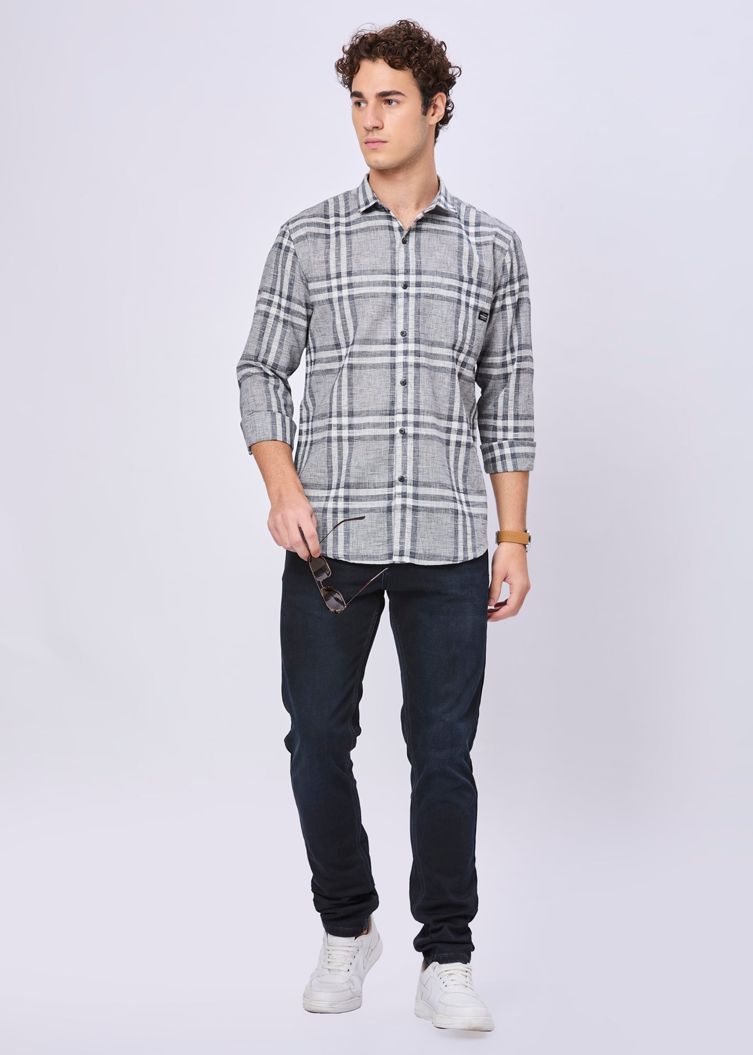 Frabian Checked Casual Shirt