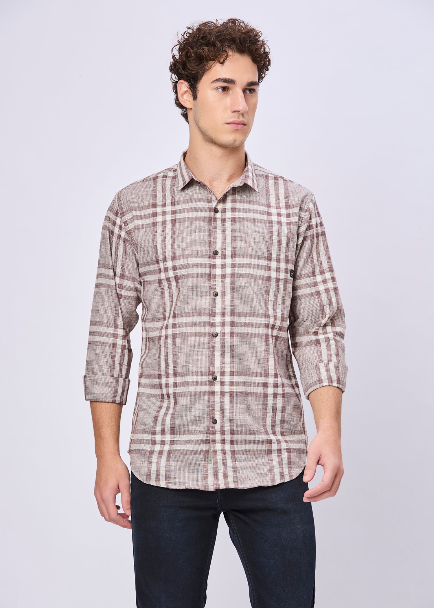 Frabian Checked Casual Shirt