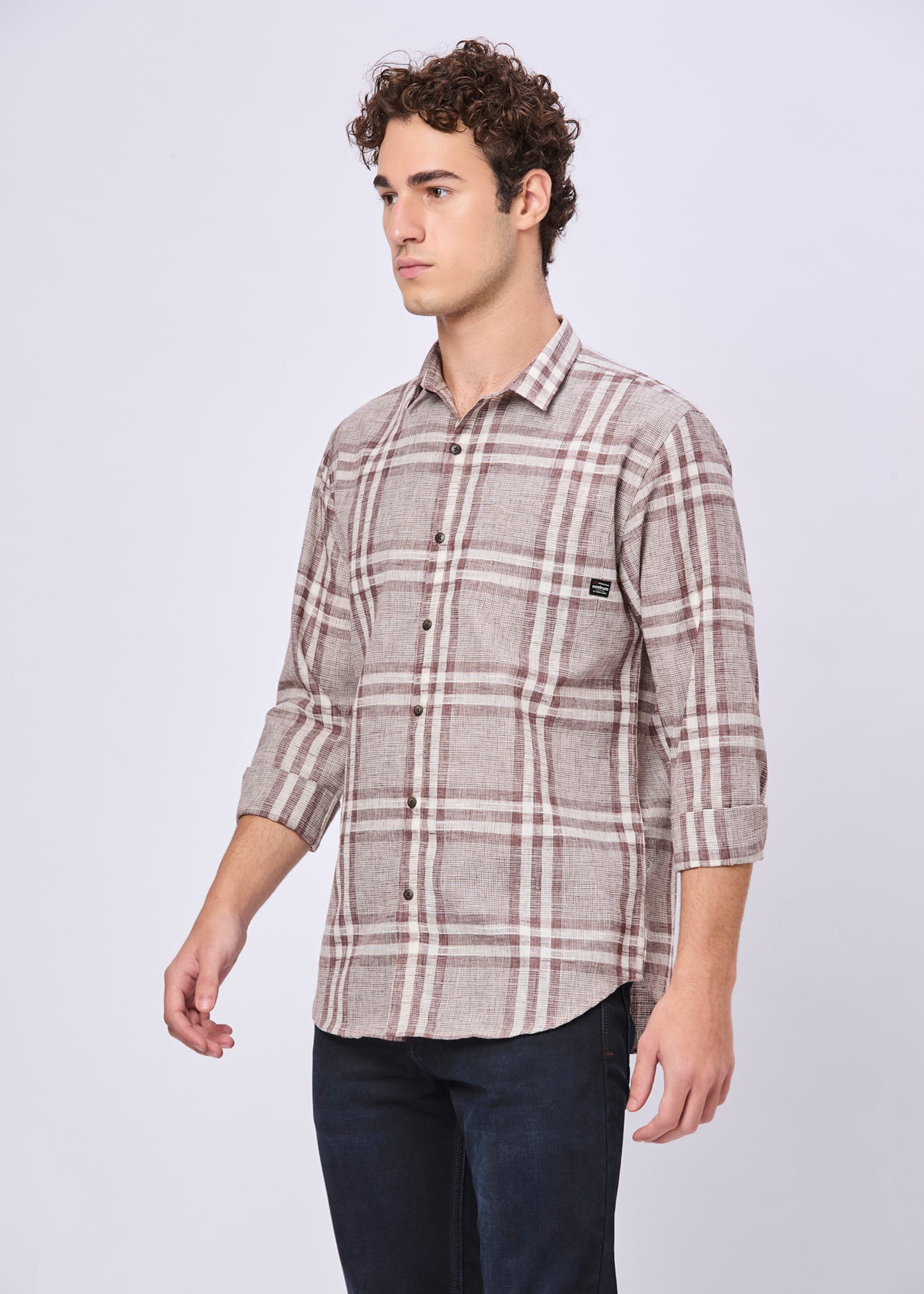 Frabian Checked Casual Shirt