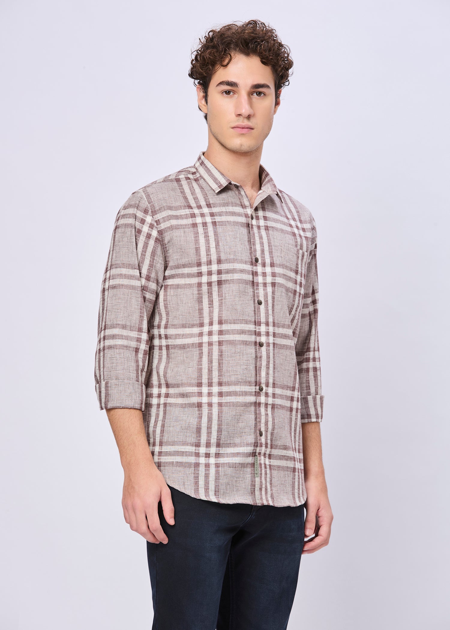Frabian Checked Casual Shirt