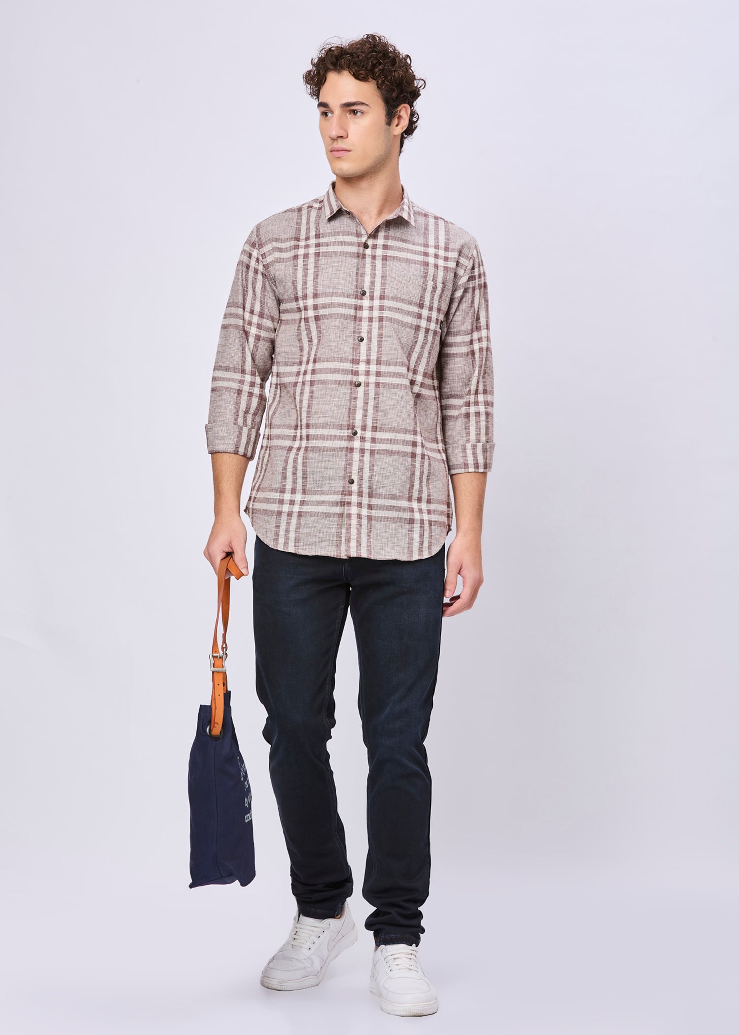 Frabian Checked Casual Shirt