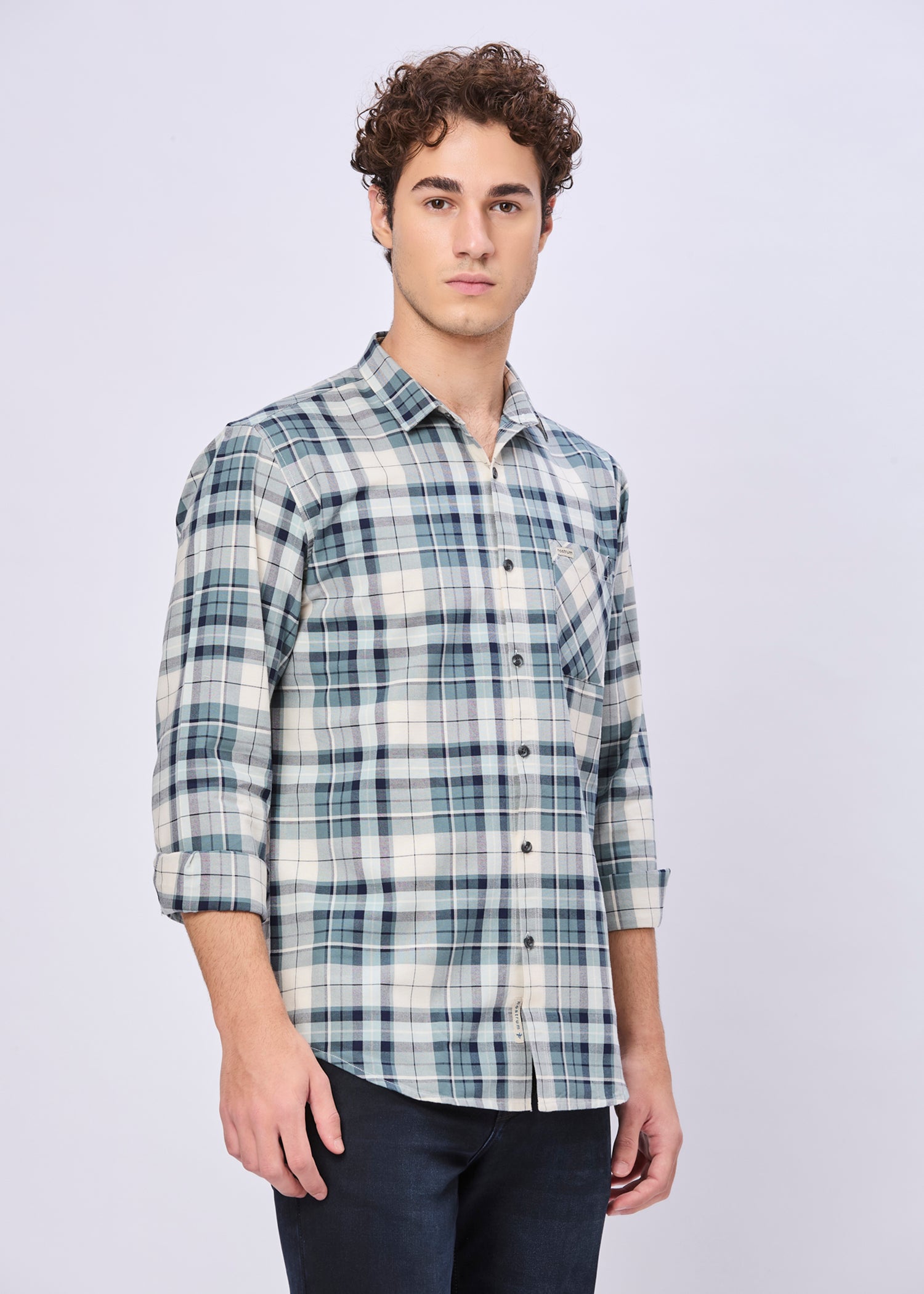 Farrey Checked Casual Full Sleeve Shirt