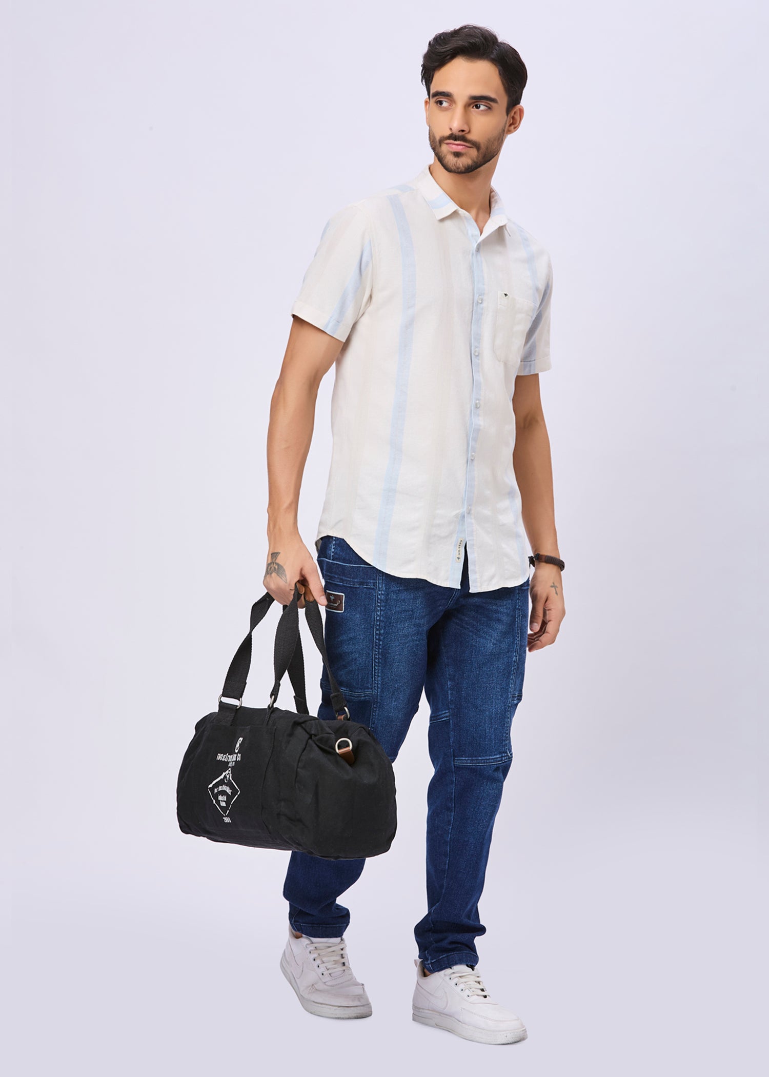 Arrington Striped Half Sleeve Shirt
