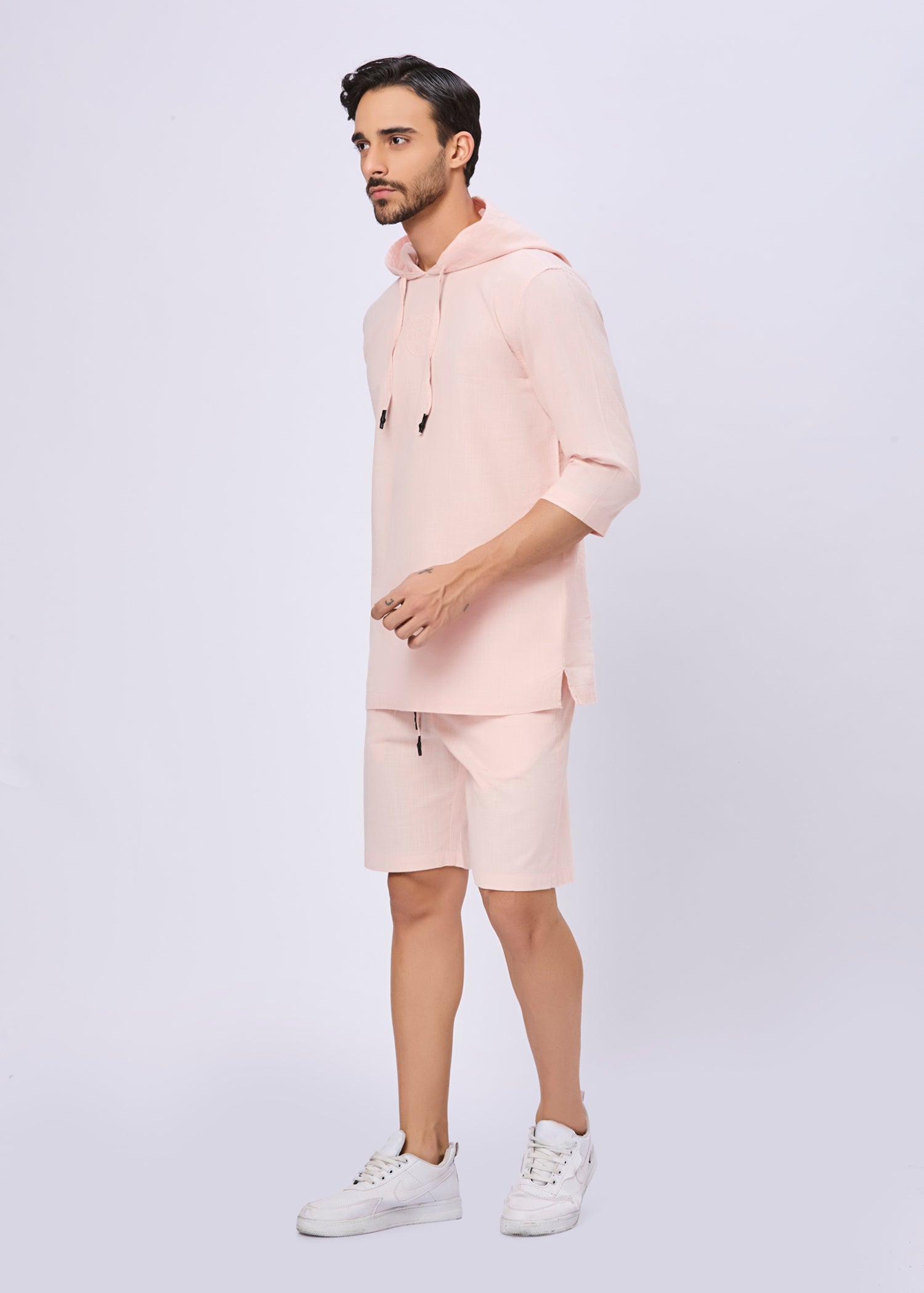 Simcox Solid Hoodie: Peach