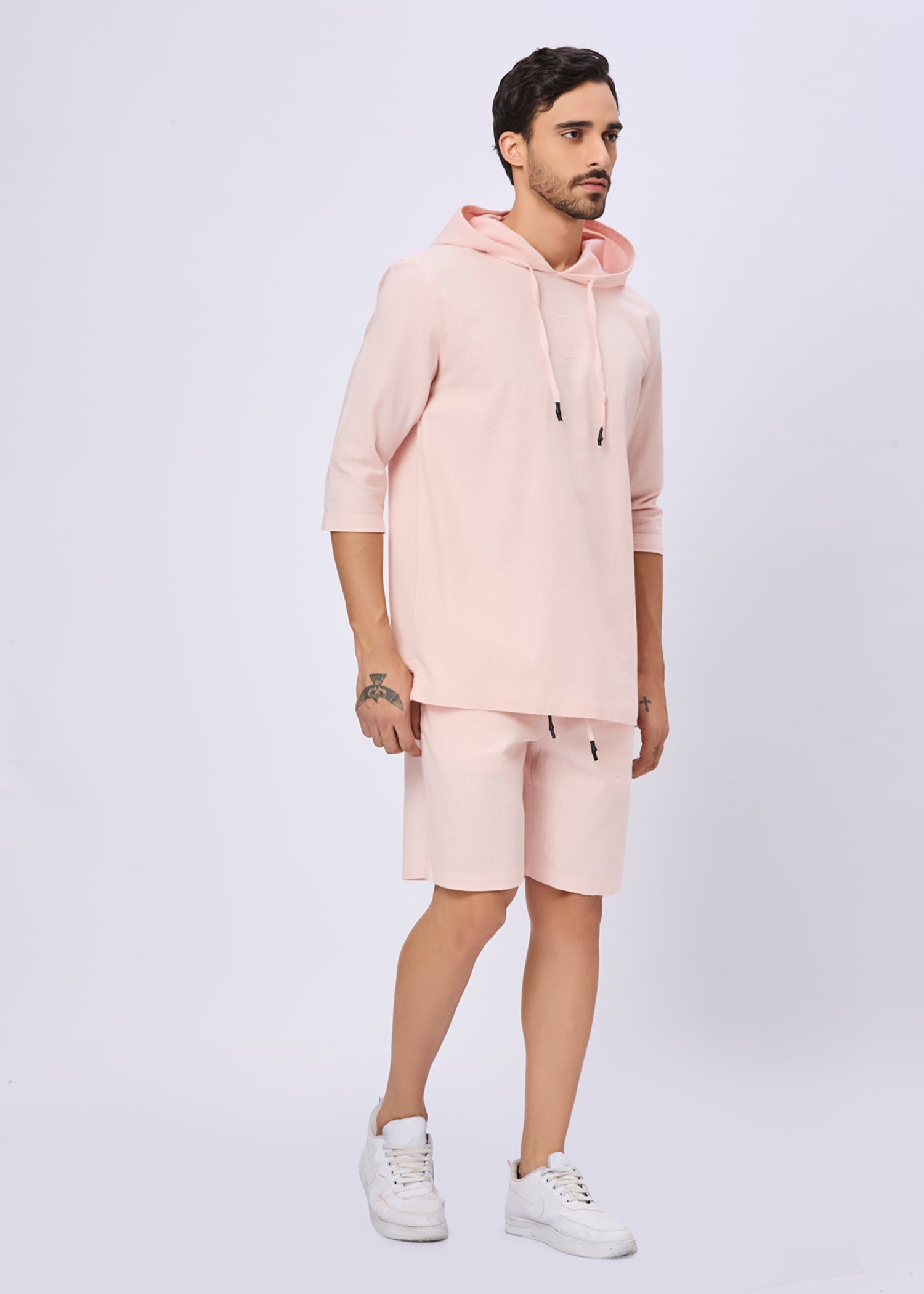 Simcox Solid Hoodie: Peach