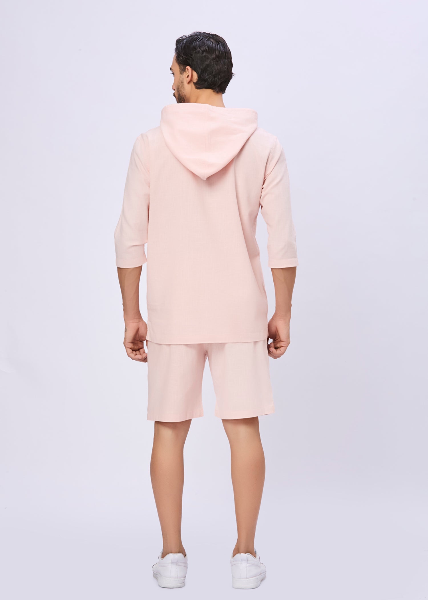 Simcox Solid Hoodie: Peach