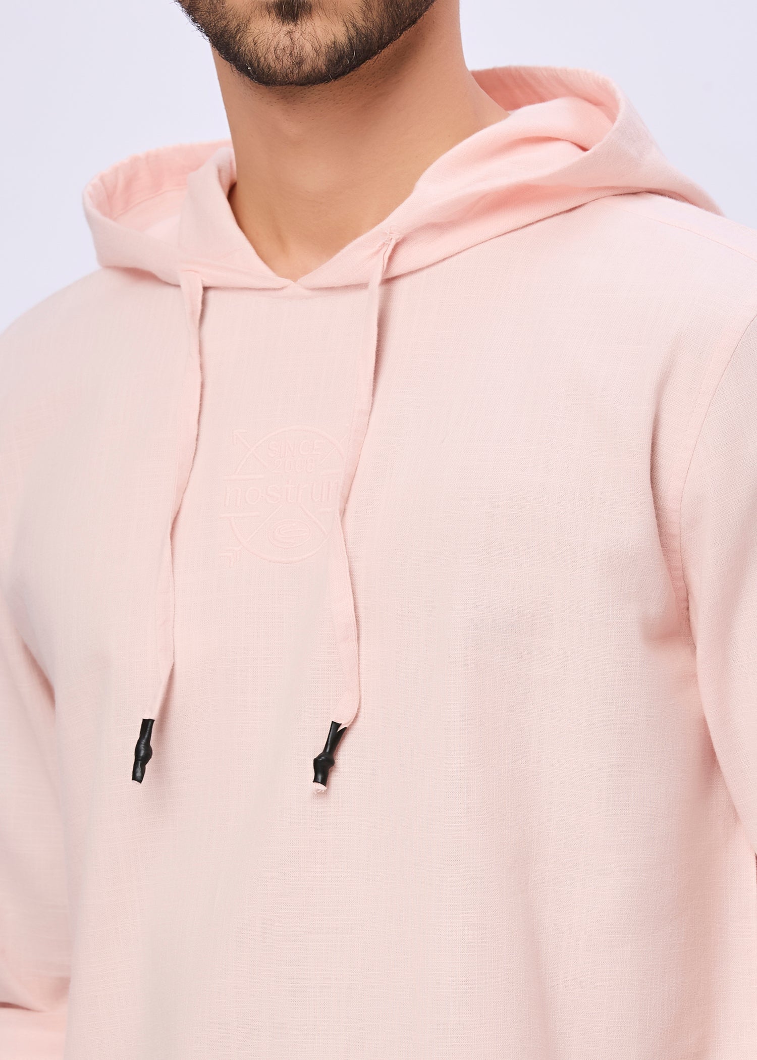 Simcox Solid Hoodie: Peach