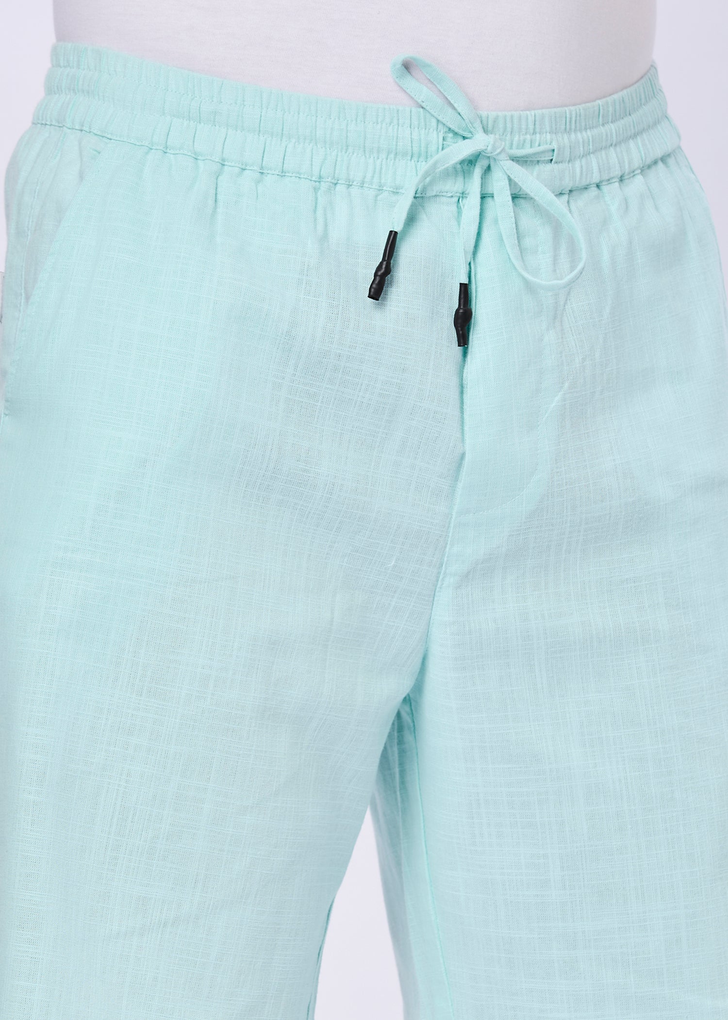 Recall Solid Linen Casual Shorts