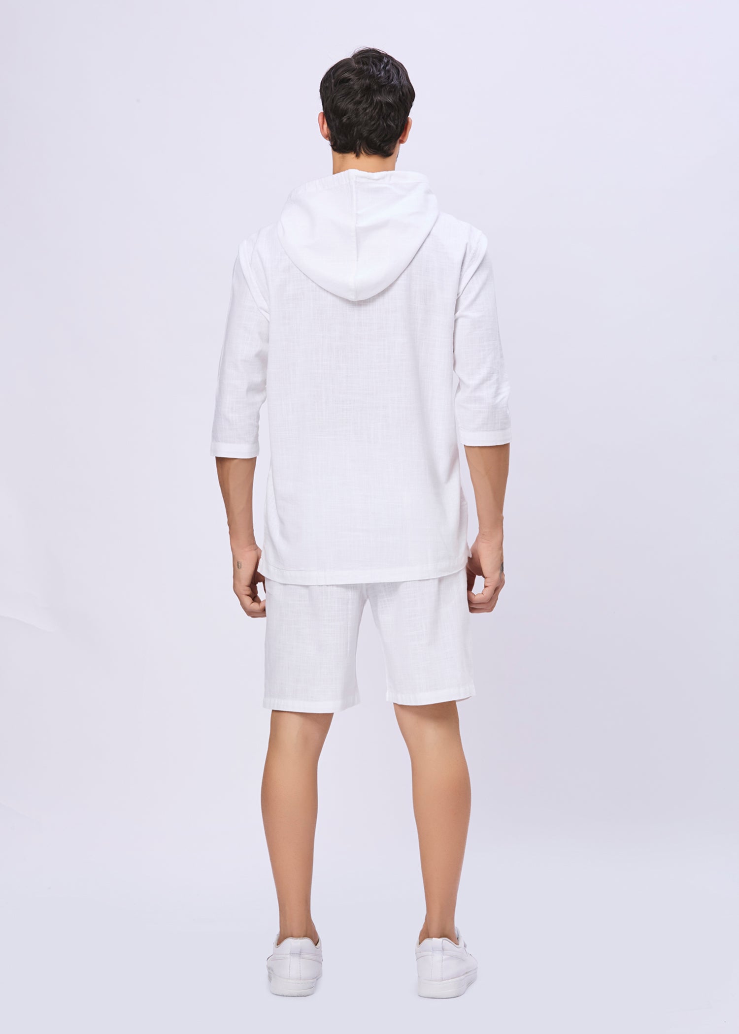 Simcox Solid Hoodie: White