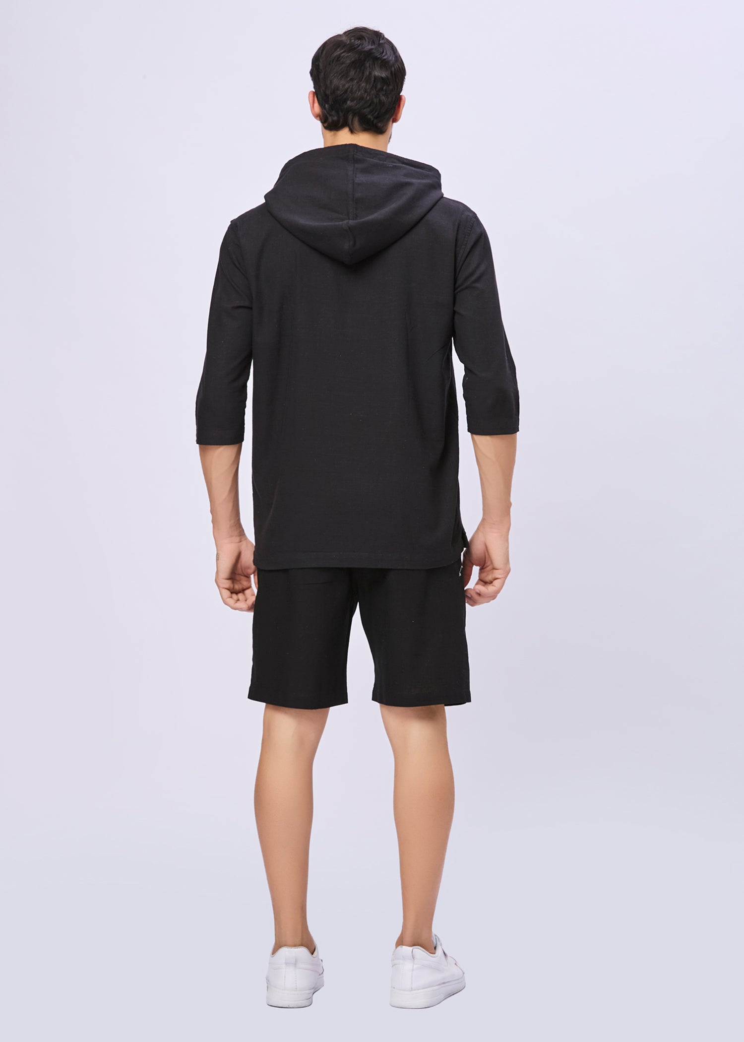 Simcox Solid Hoodie: Black