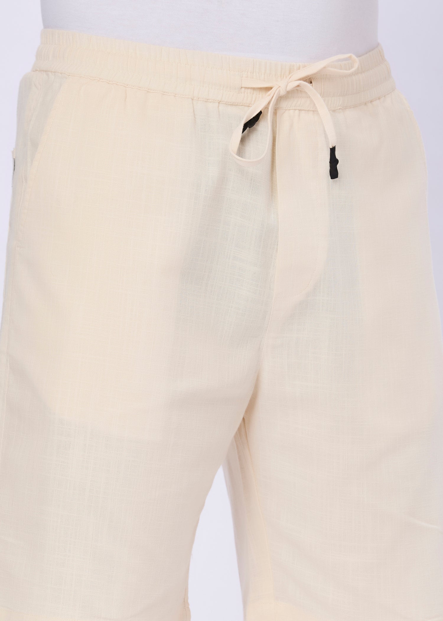 Recall Solid Linen Casual Shorts