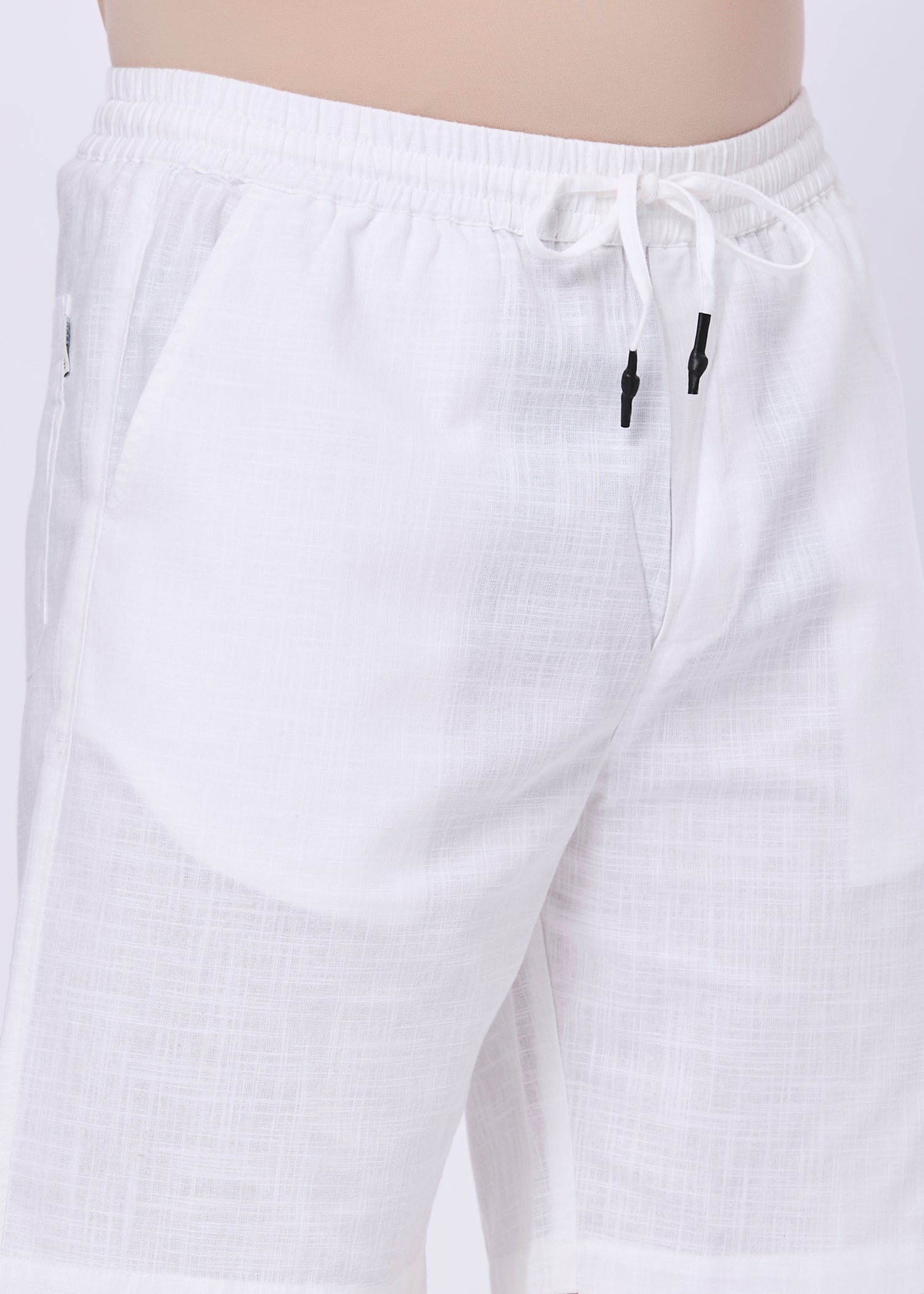 Recall Solid Linen Casual Shorts