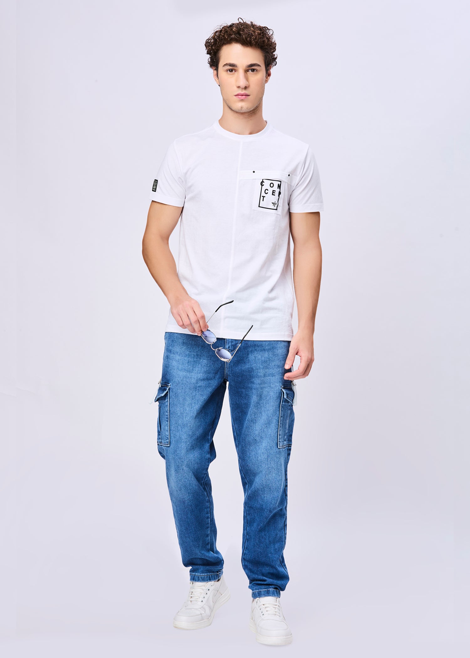 Graskop Washed Denim Cargo Jeans
