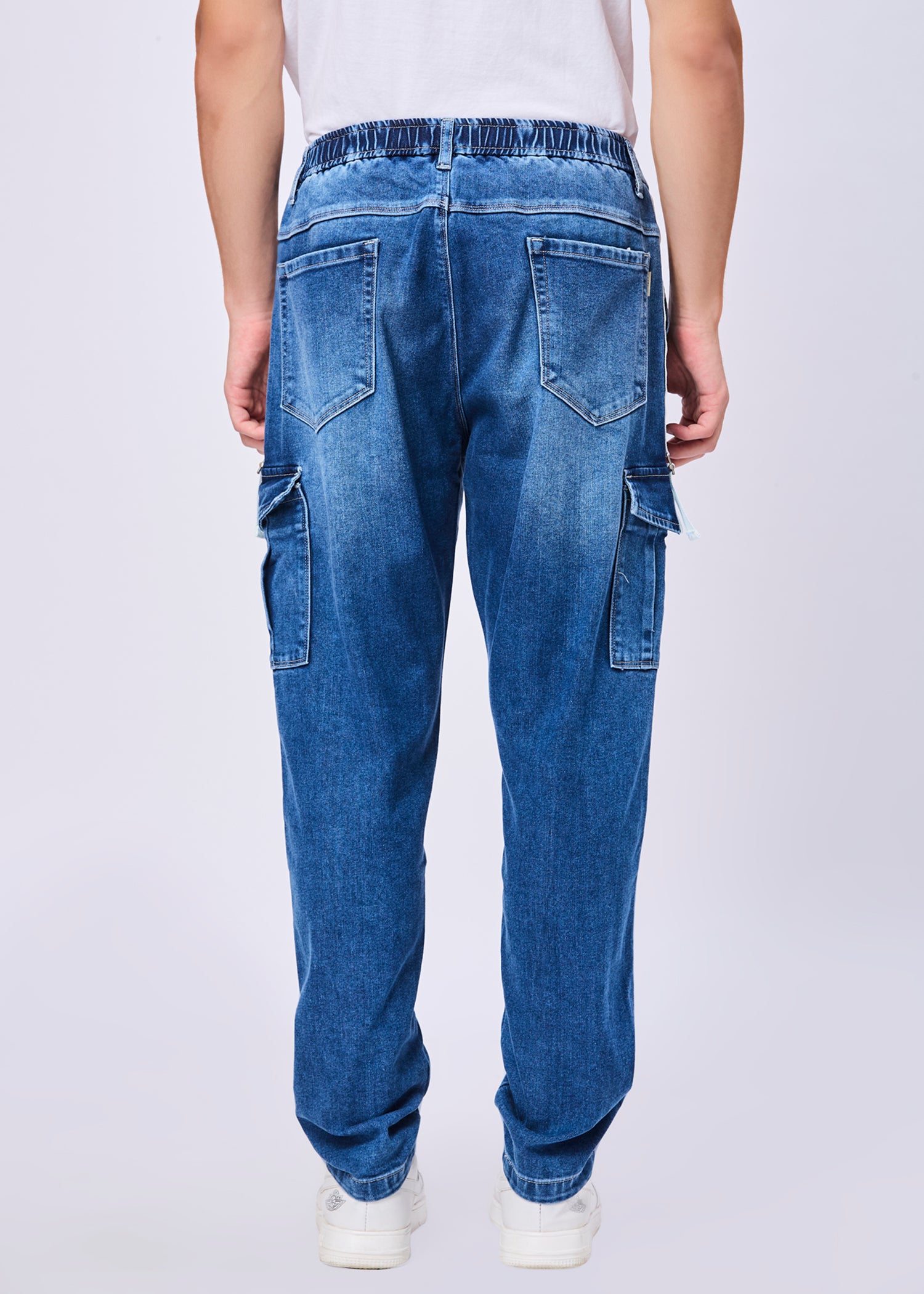 Graskop Washed Denim Cargo Jeans