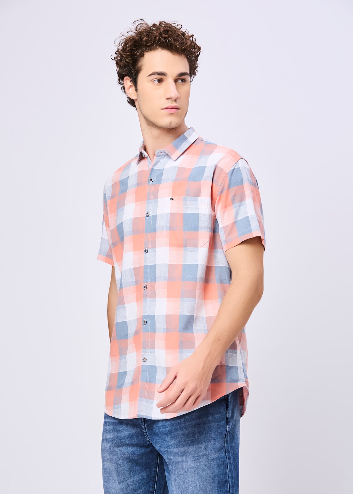 Halas Checked Half Sleeve Shirt