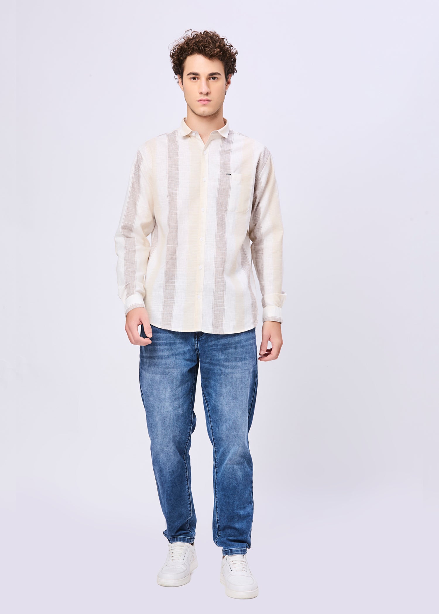 Foggy Striped Casual Shirt