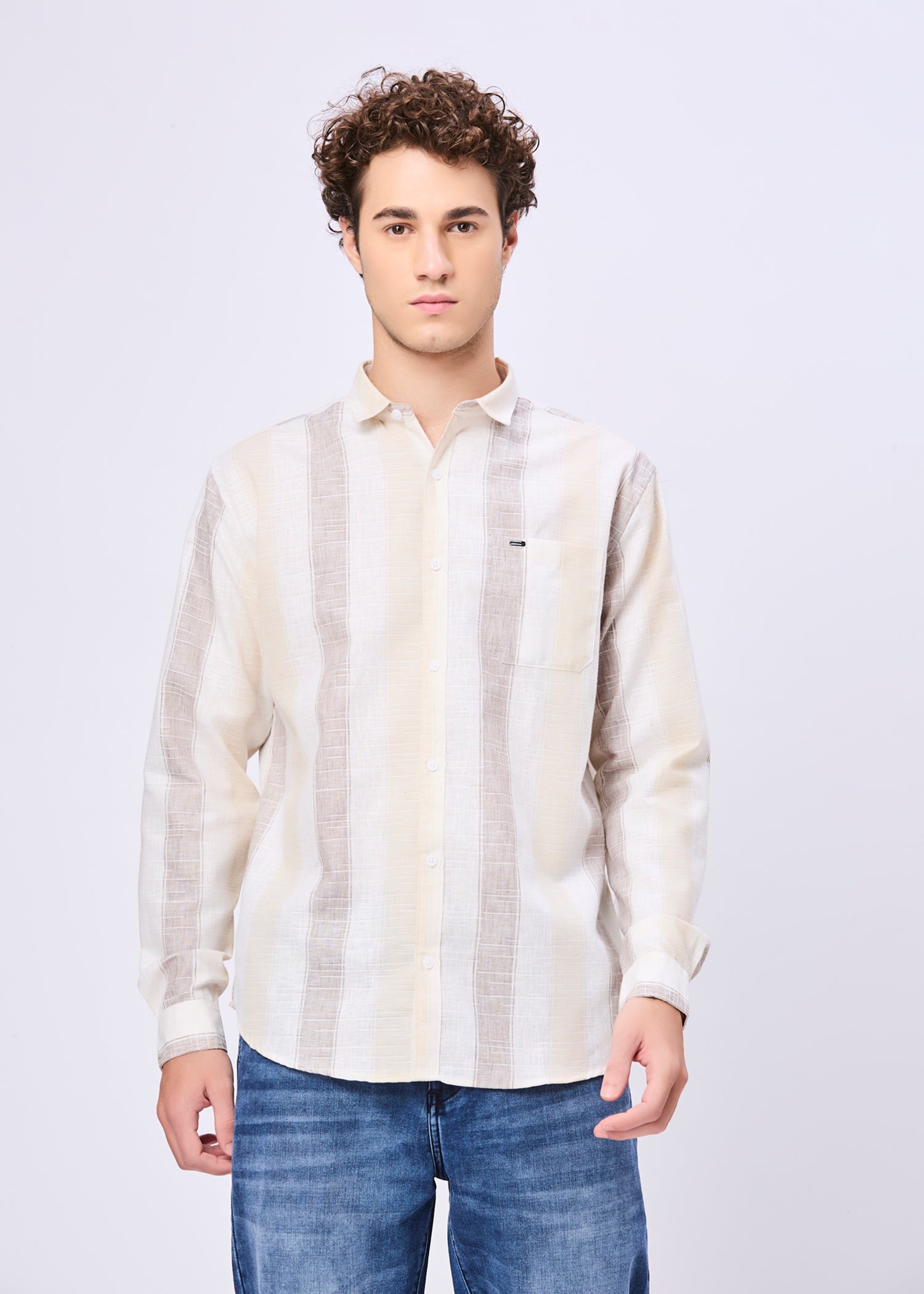 Foggy Striped Casual Shirt