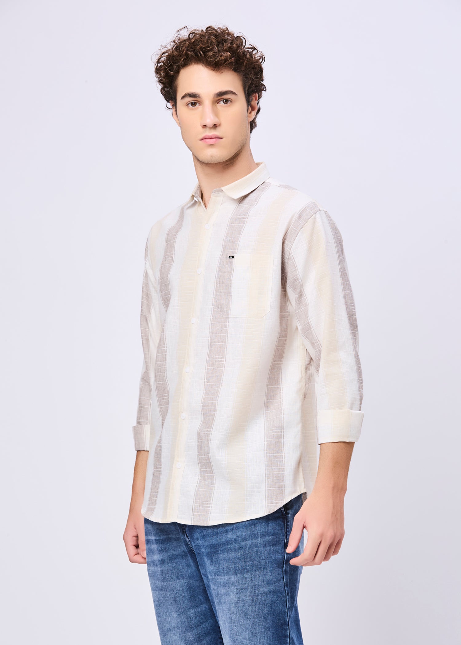 Foggy Striped Casual Shirt