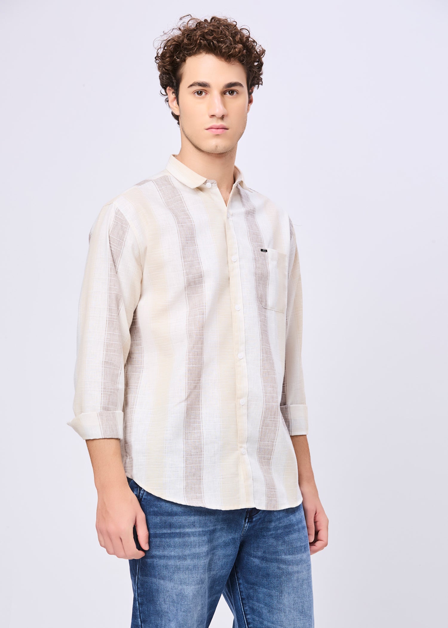 Foggy Striped Casual Shirt