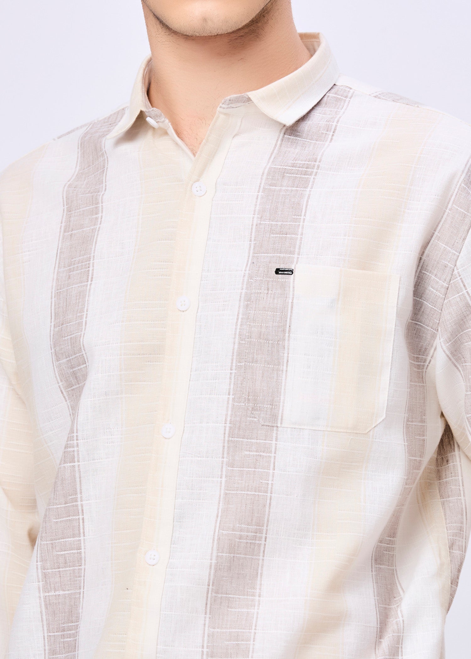 Foggy Striped Casual Shirt