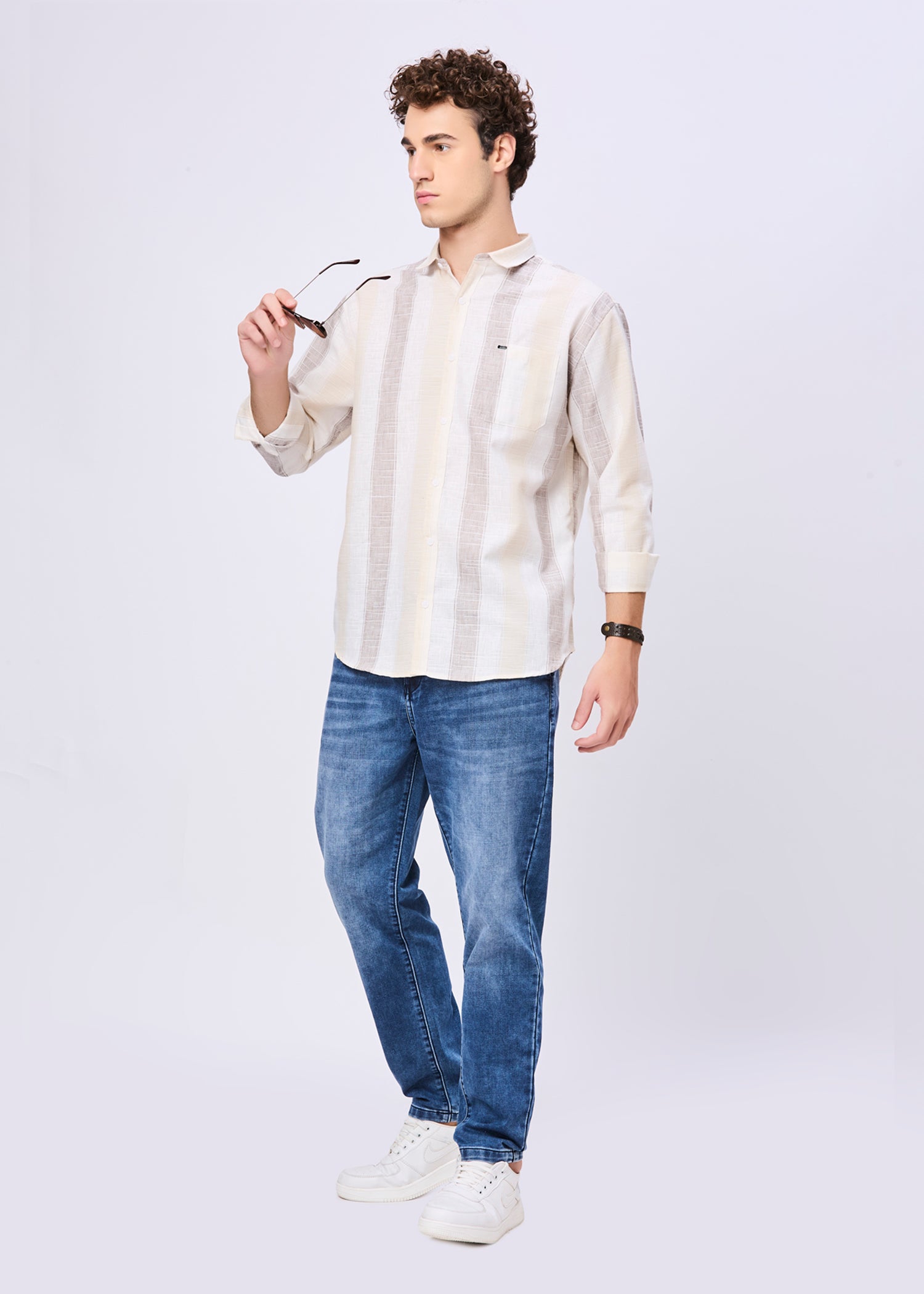 Foggy Striped Casual Shirt