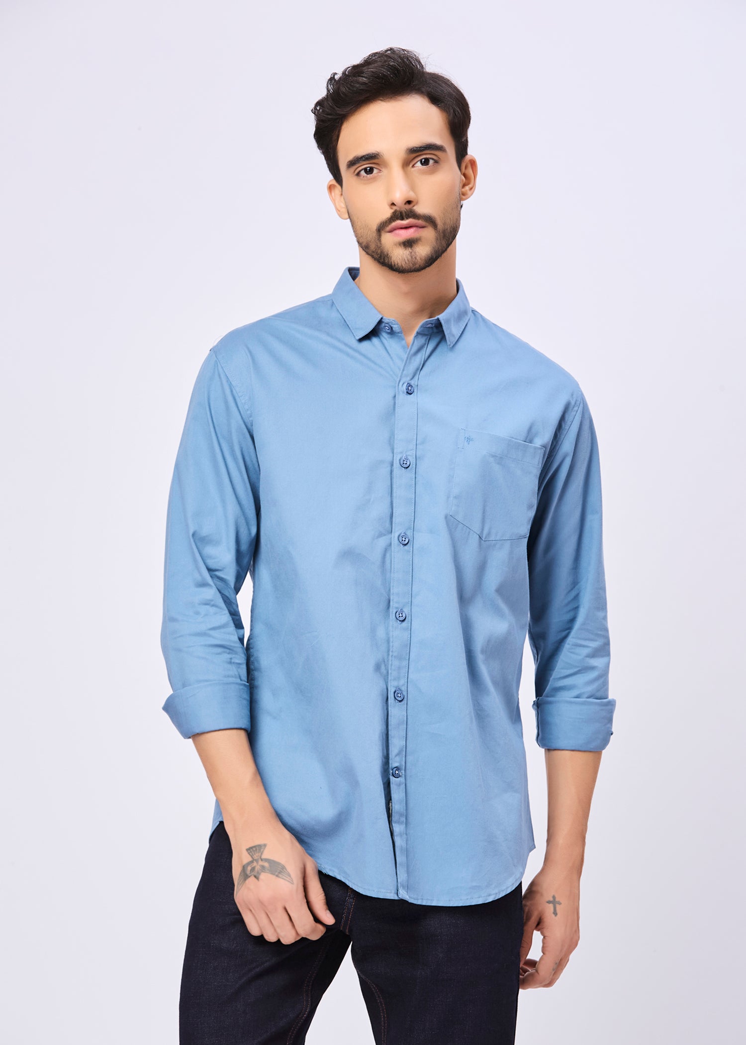 Thurman Solid Full Sleeve Shirt