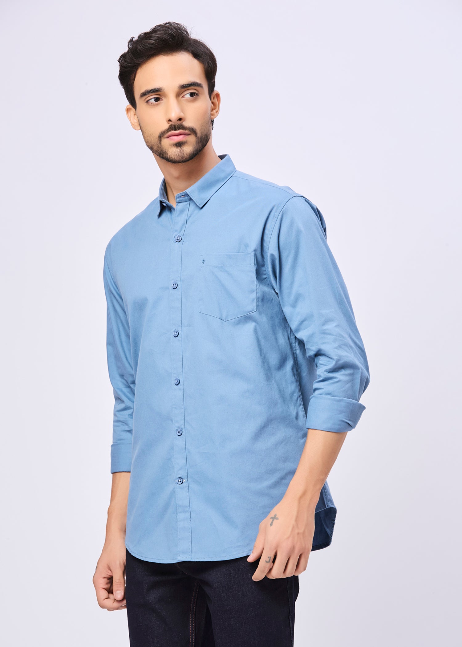 Thurman Solid Full Sleeve Shirt