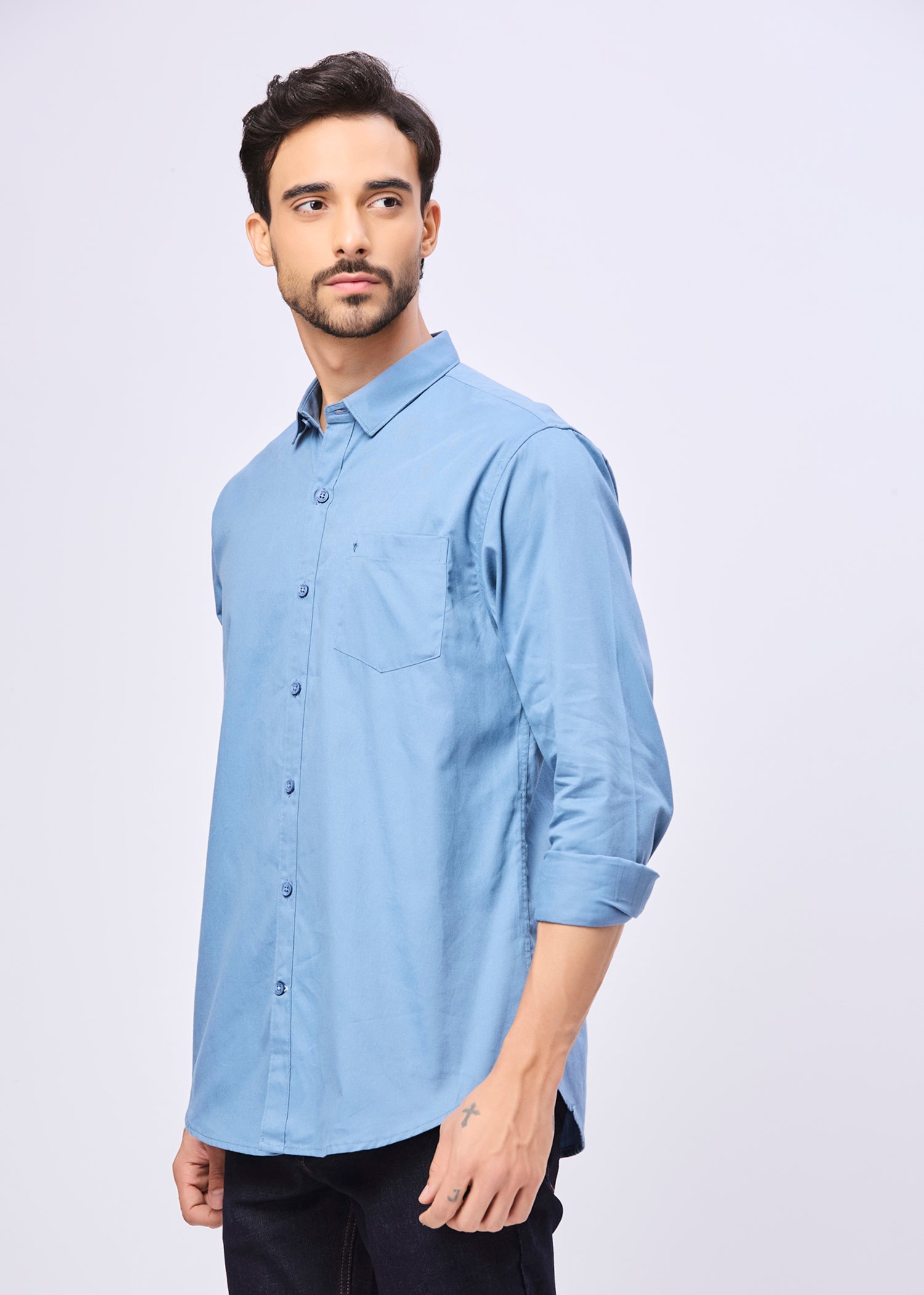 Thurman Solid Full Sleeve Shirt
