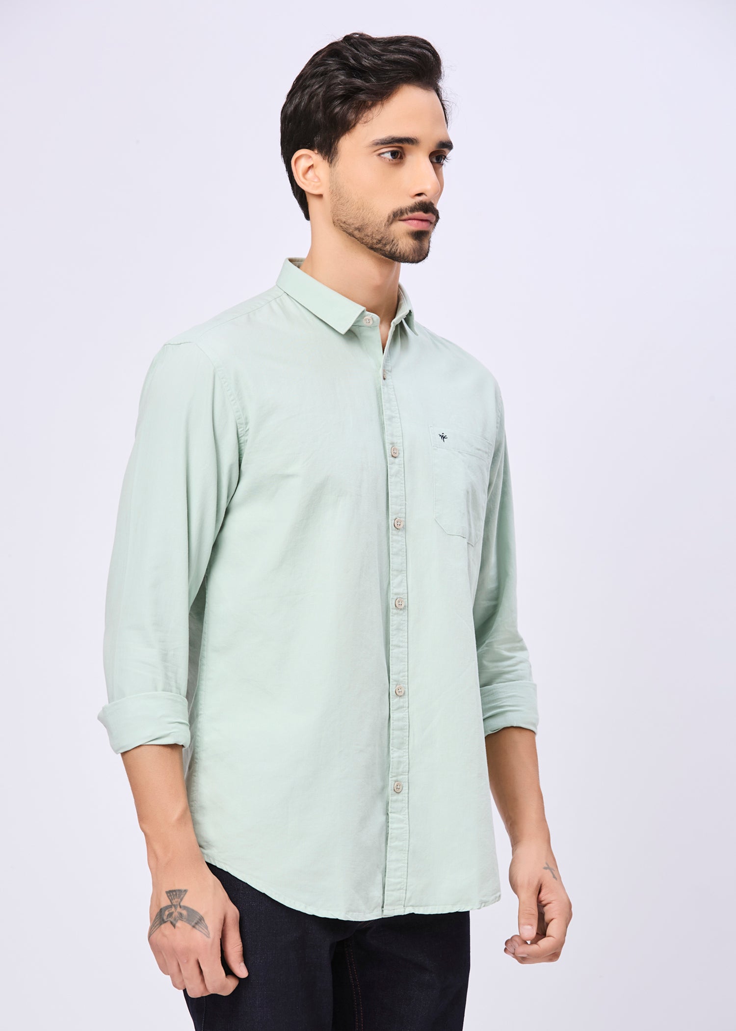 Visible Solid Full Sleeve Shirt