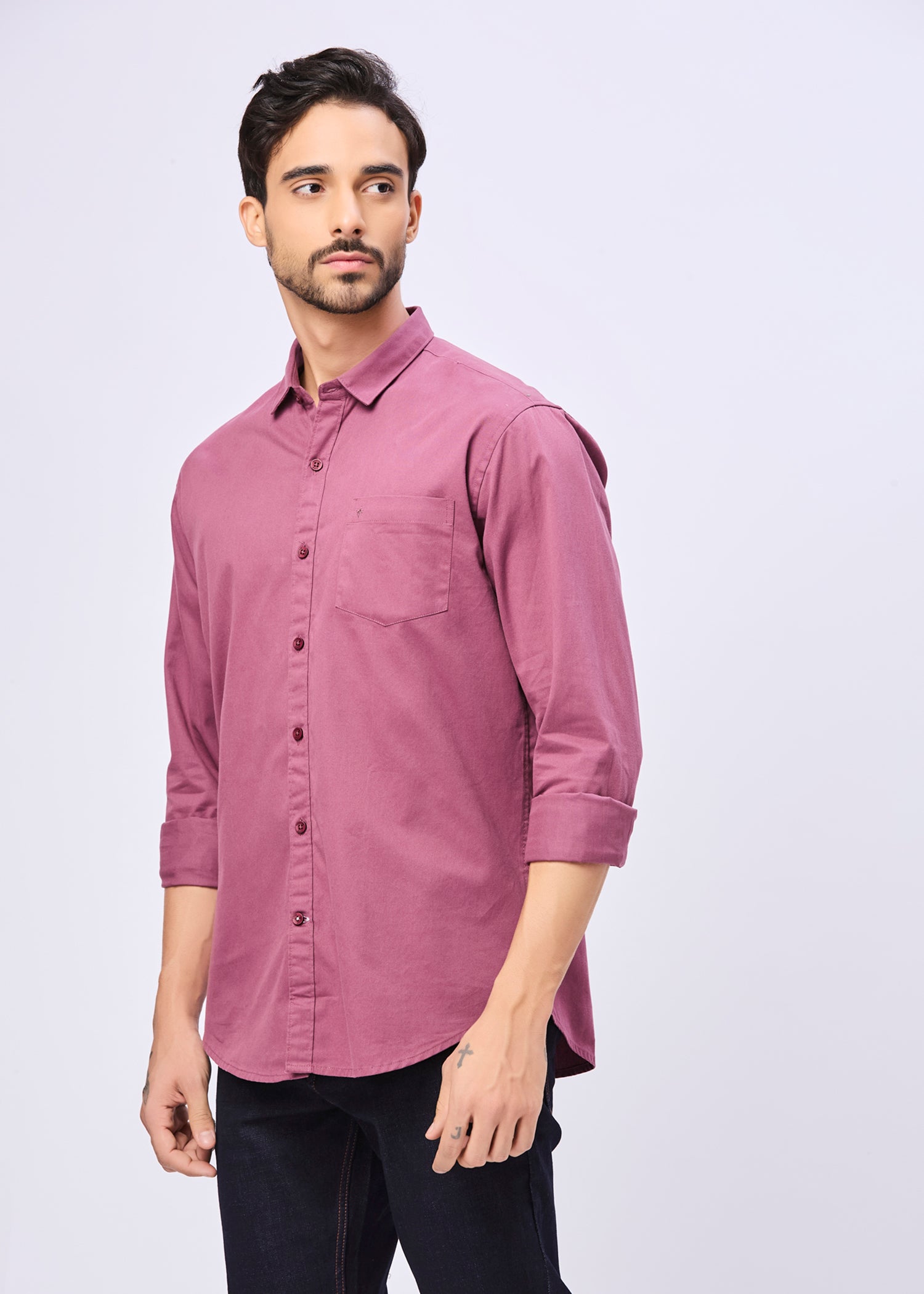 Thurman Solid Full Sleeve Shirt