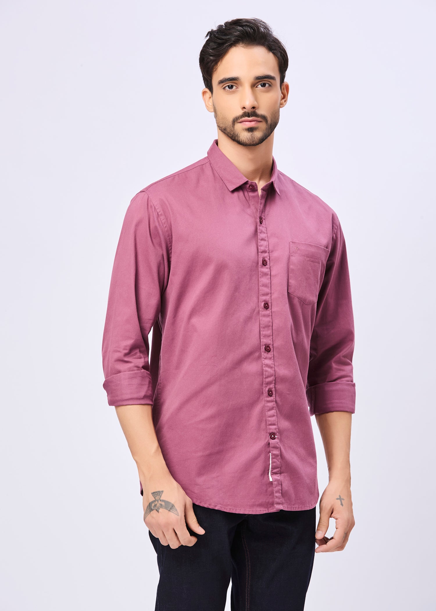 Thurman Solid Full Sleeve Shirt