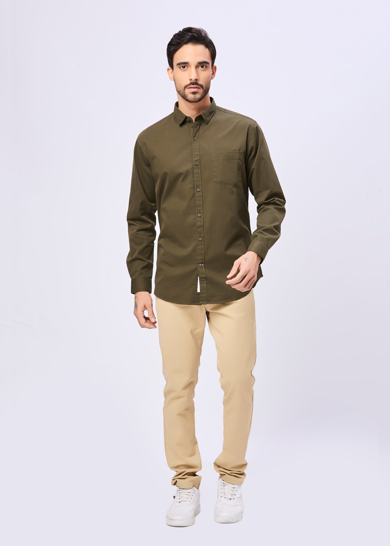 Thurman Solid Full Sleeve Shirt