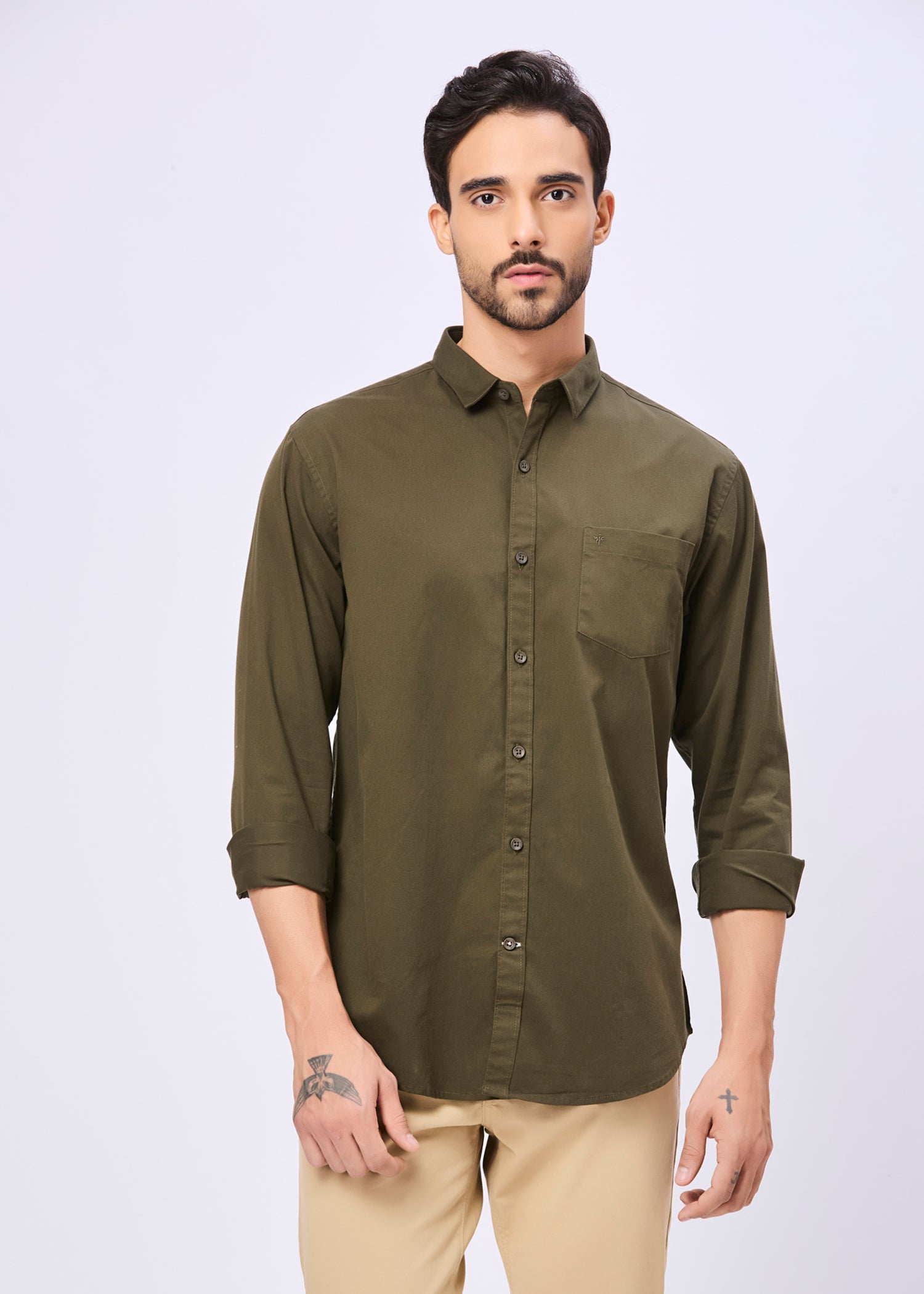Thurman Solid Full Sleeve Shirt