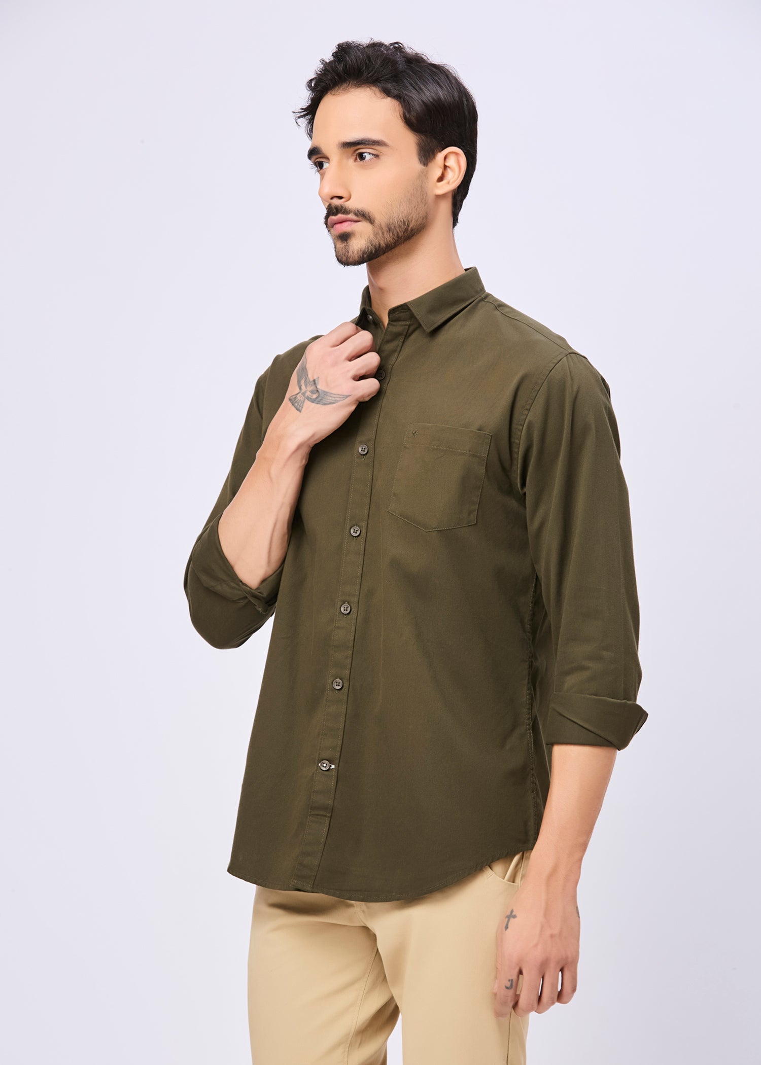 Thurman Solid Full Sleeve Shirt