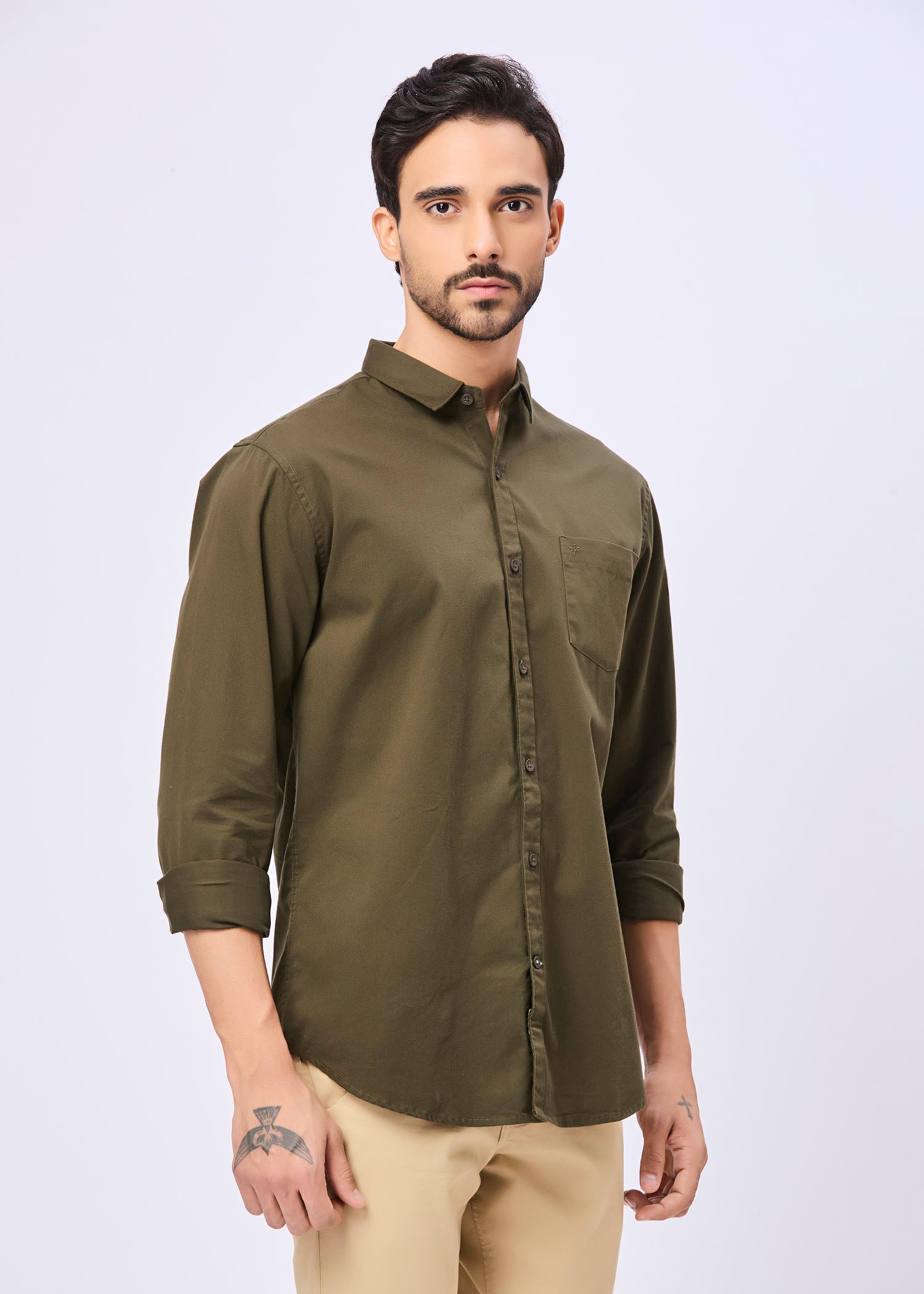 Thurman Solid Full Sleeve Shirt
