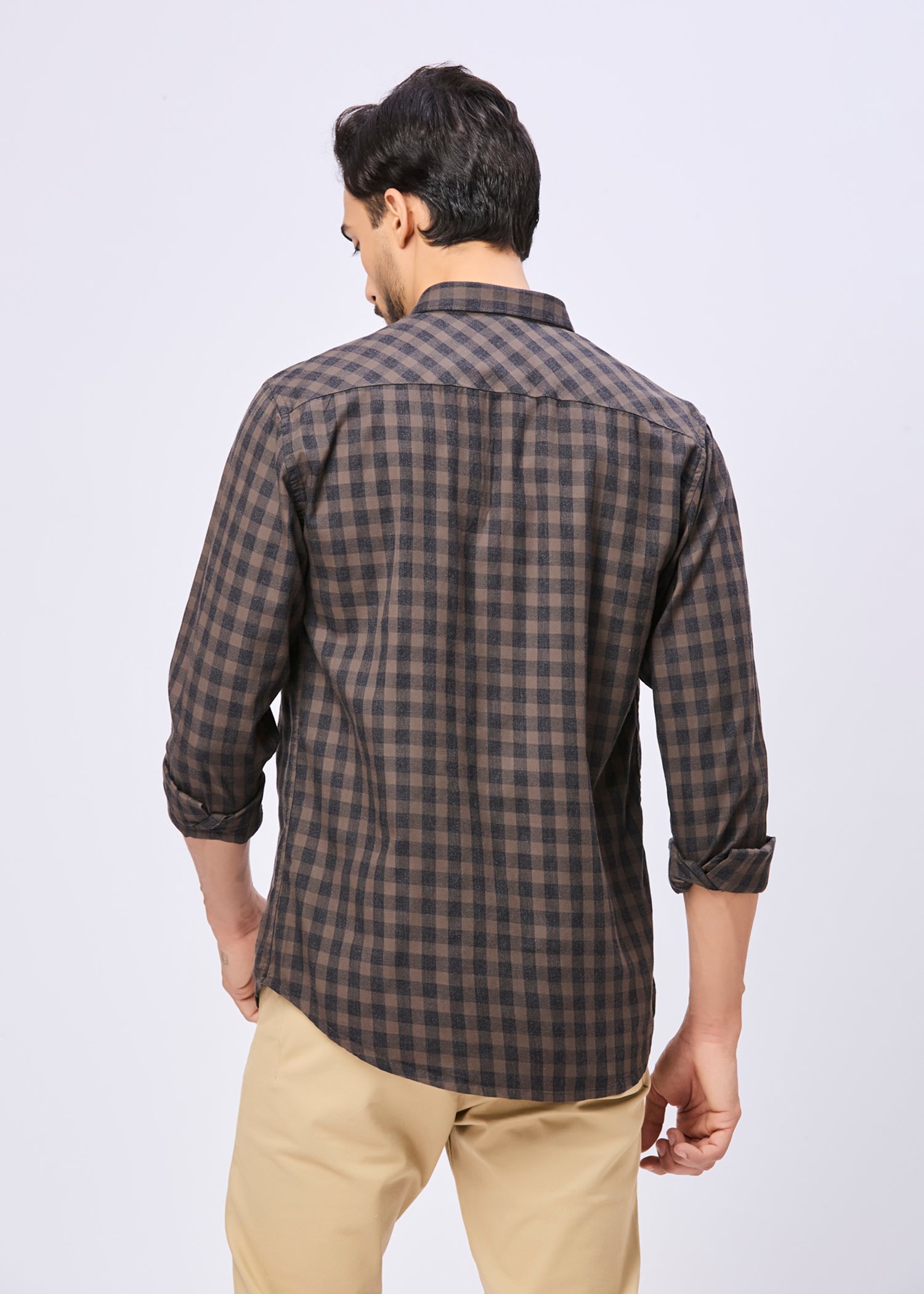 Mawae Gingham Checked Casual Shirt