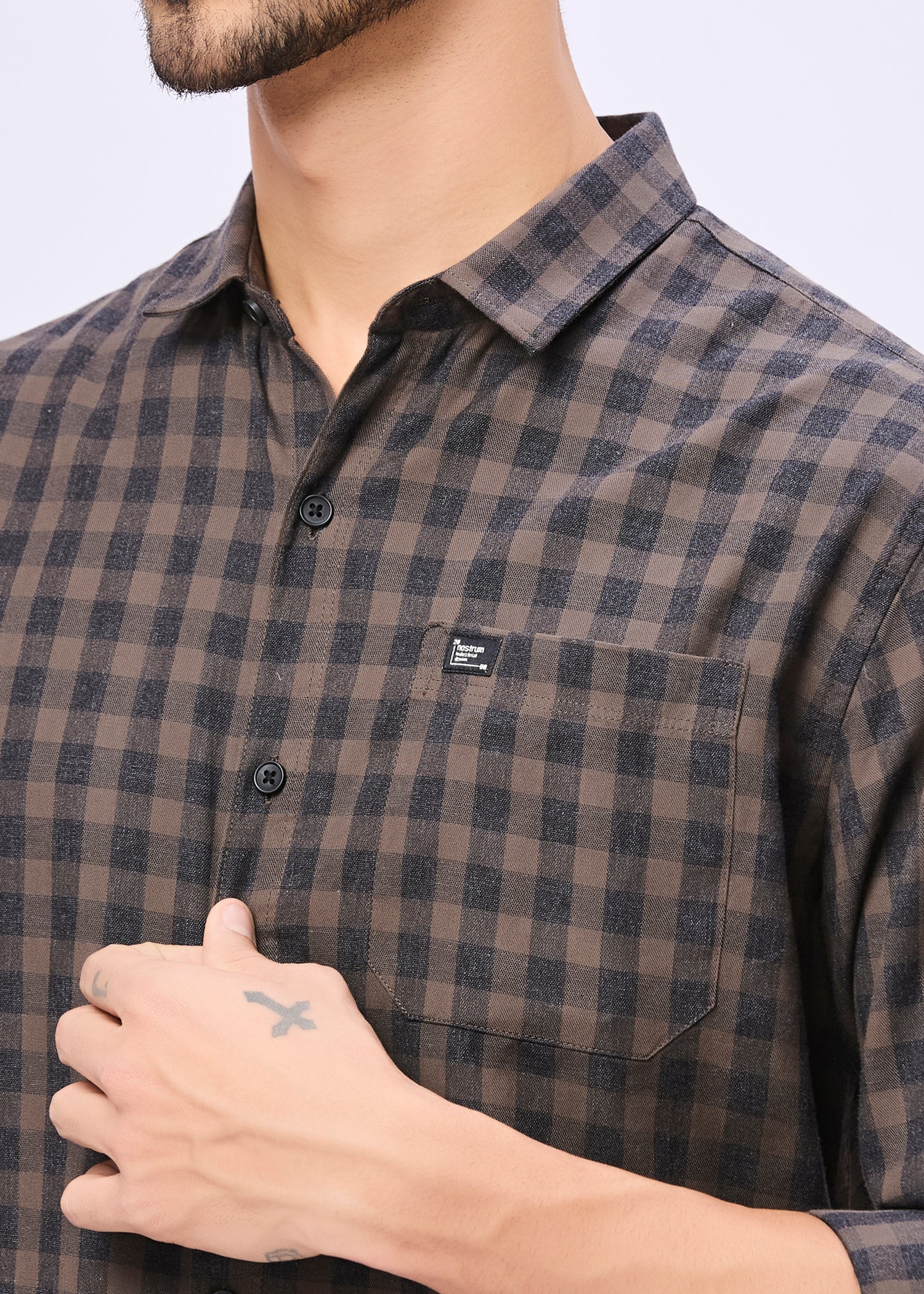 Mawae Gingham Checked Casual Shirt